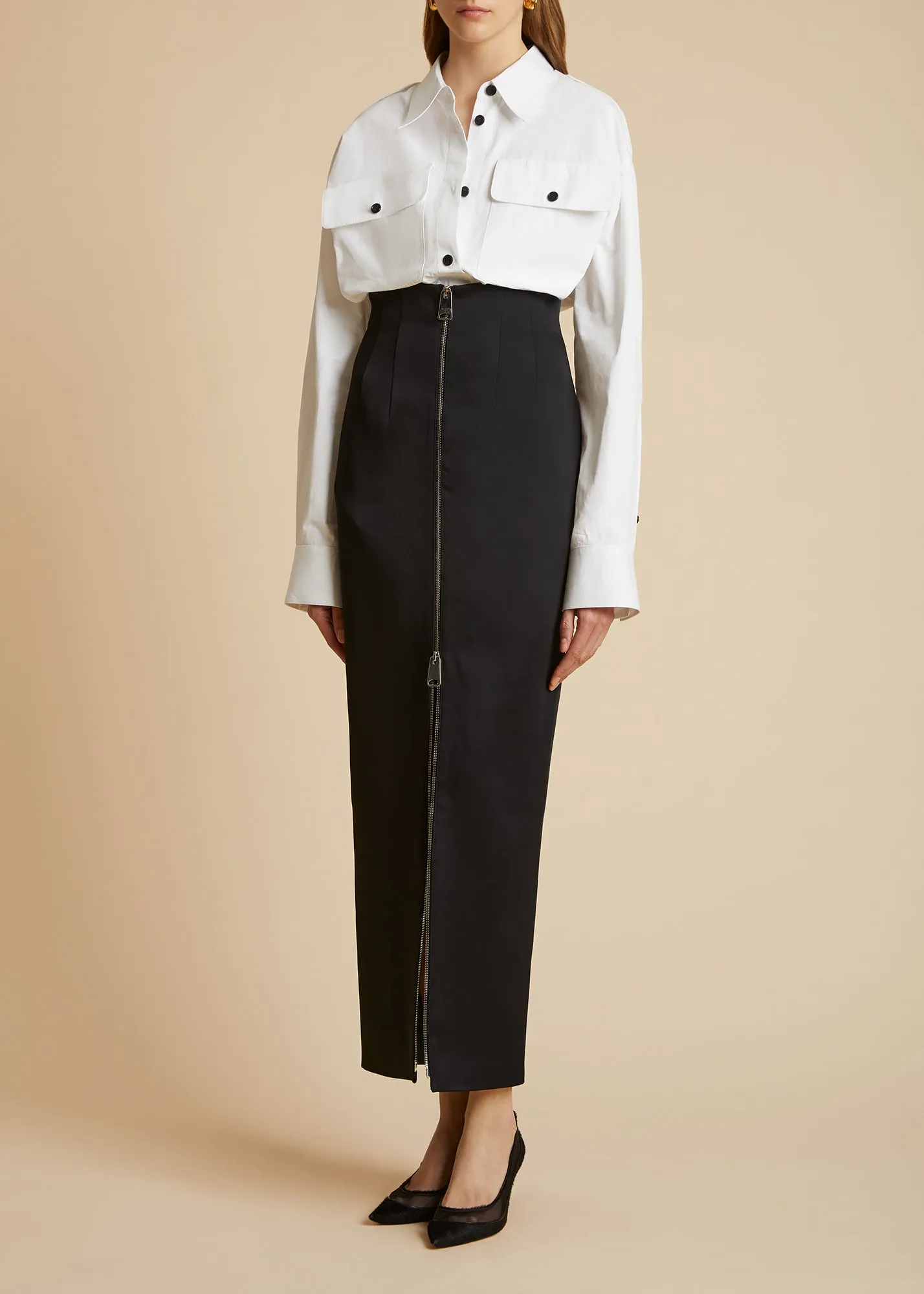 The Missa Top in White sold by KHAITE