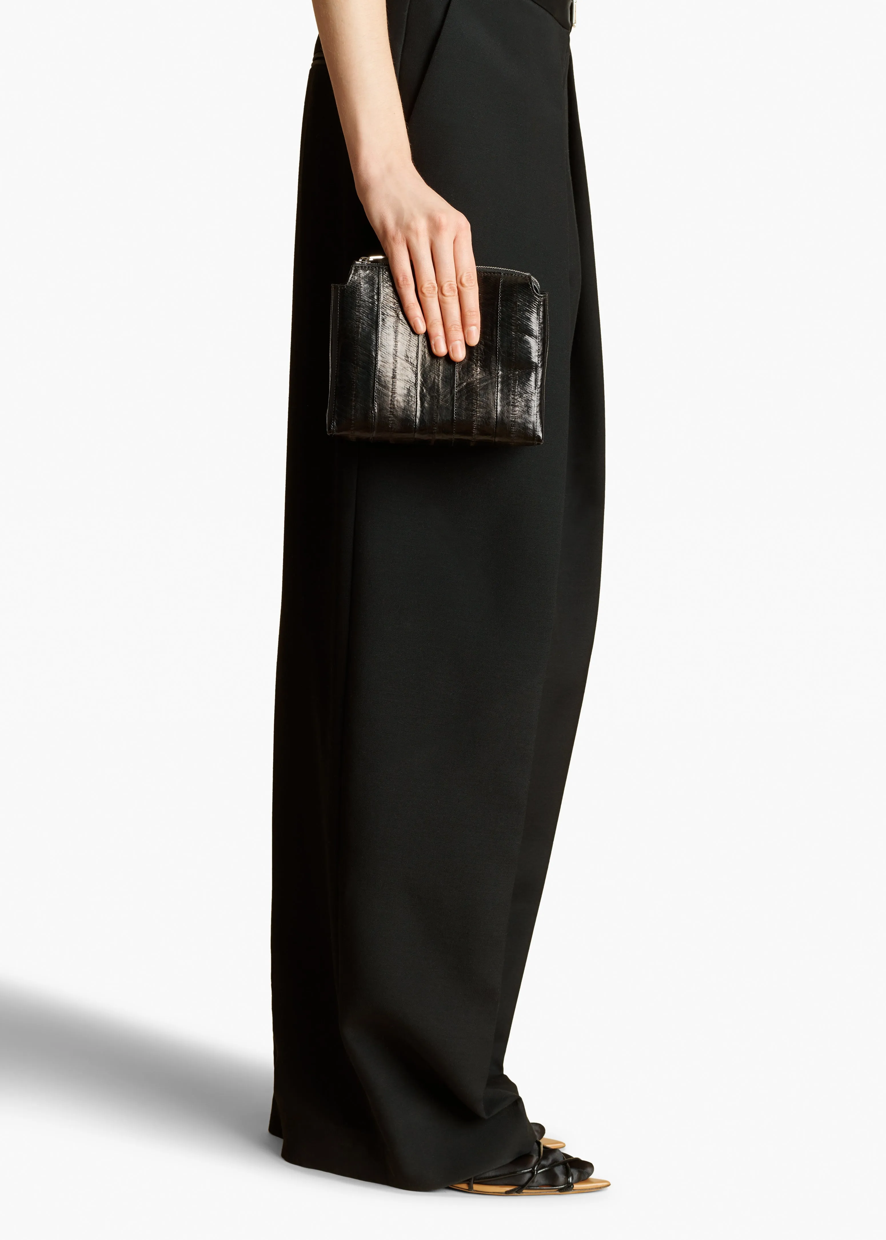 Lina Pochette in Black Eel Leather sold by KHAITE product image thumbnail 5