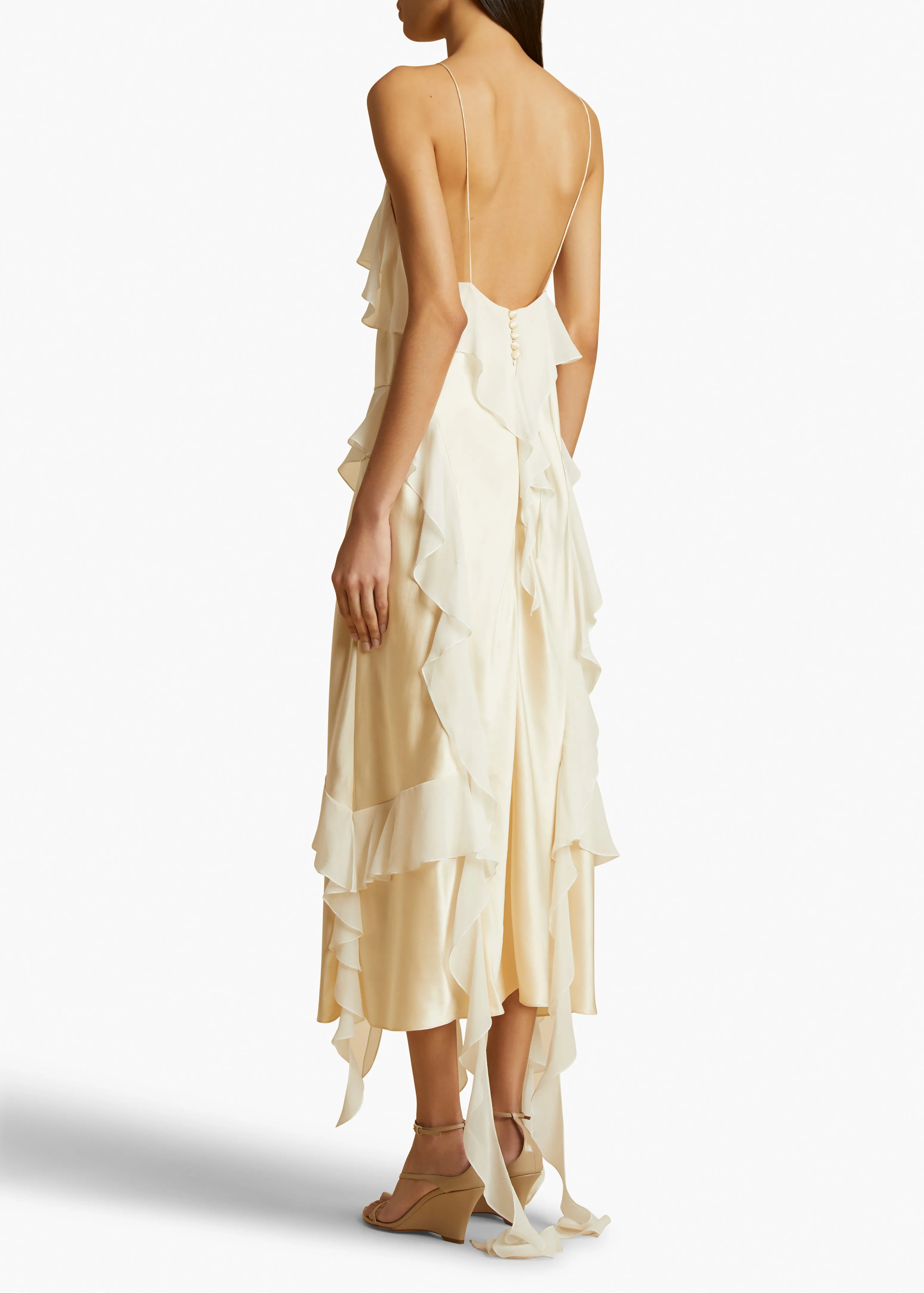 THE AMELIA CARDIGAN in Powder sold by KHAITE product image thumbnail 4