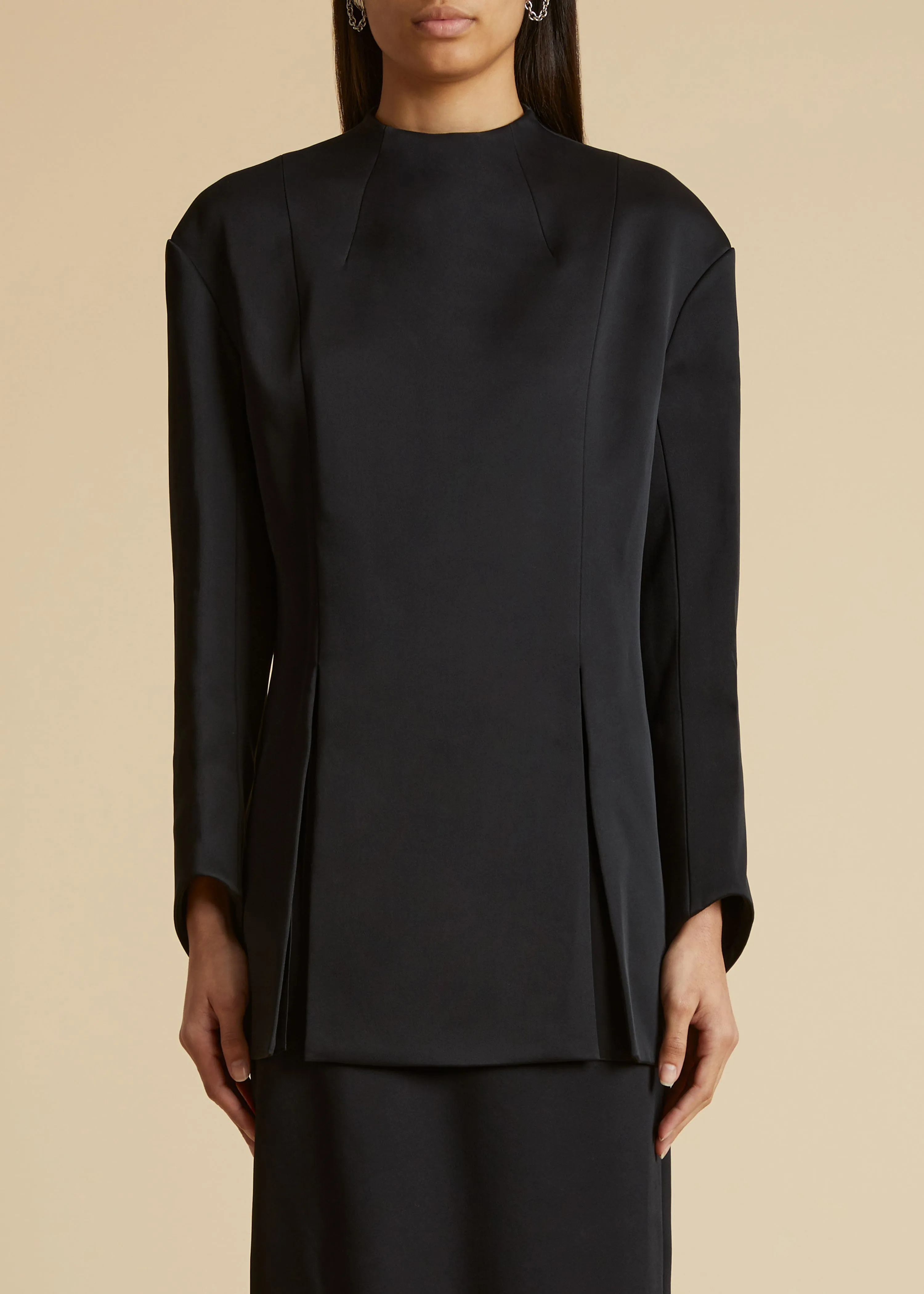 The Mahni Top in Black sold by KHAITE product image thumbnail 2