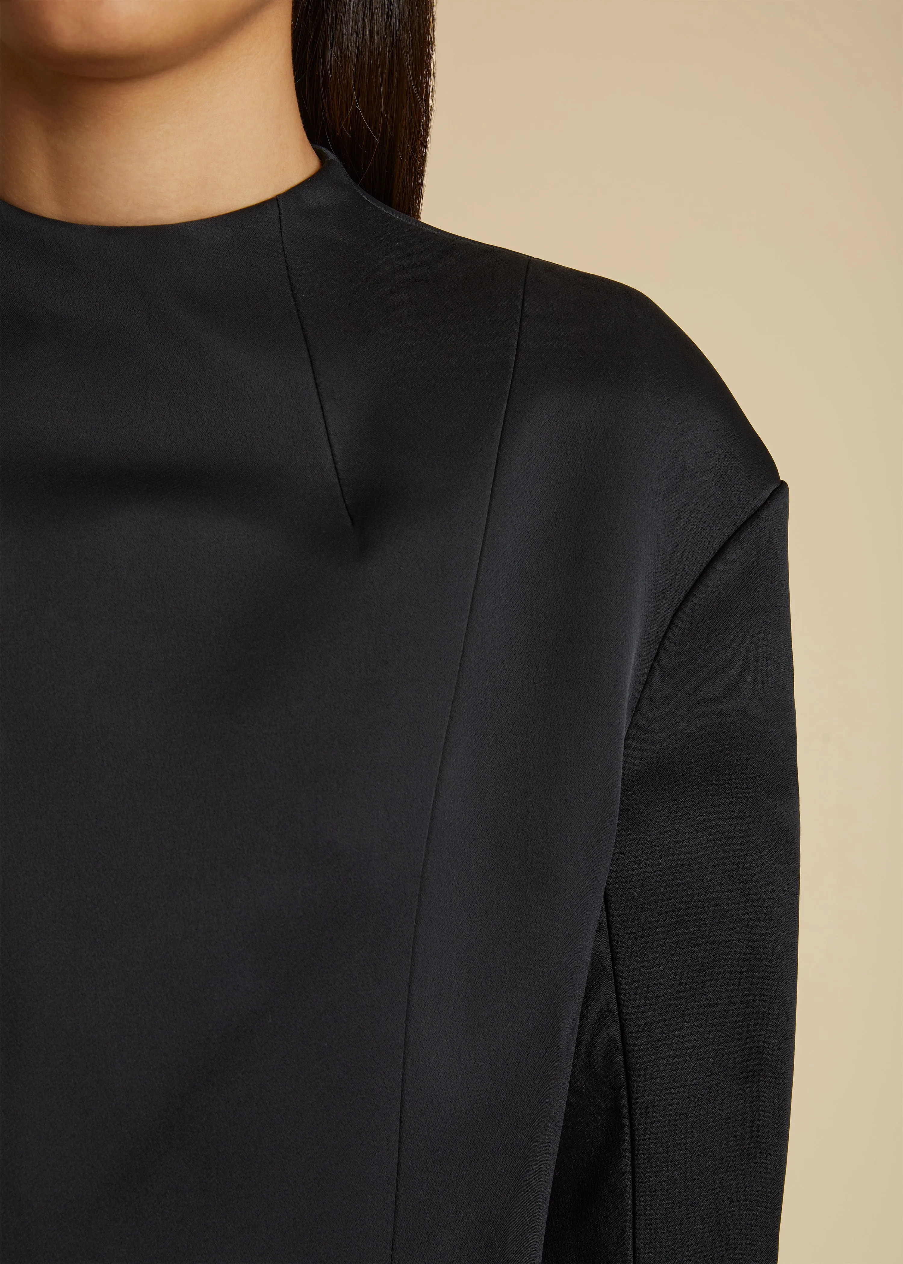 The Mahni Top in Black sold by KHAITE product image thumbnail 4