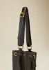 The Small Greta Bag in Black Pebbled Leather sold by KHAITE