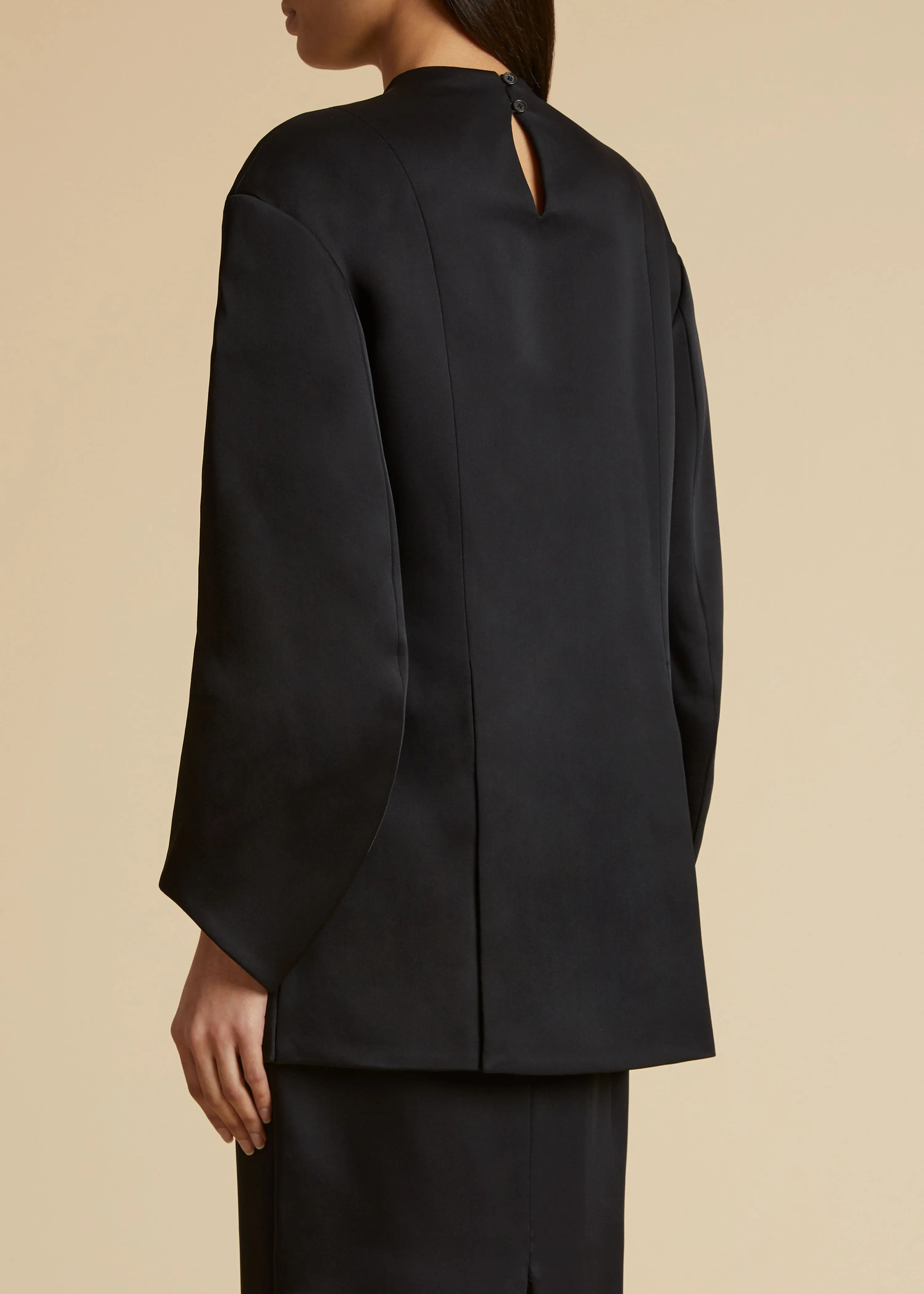 The Mahni Top in Black sold by KHAITE product image thumbnail 3