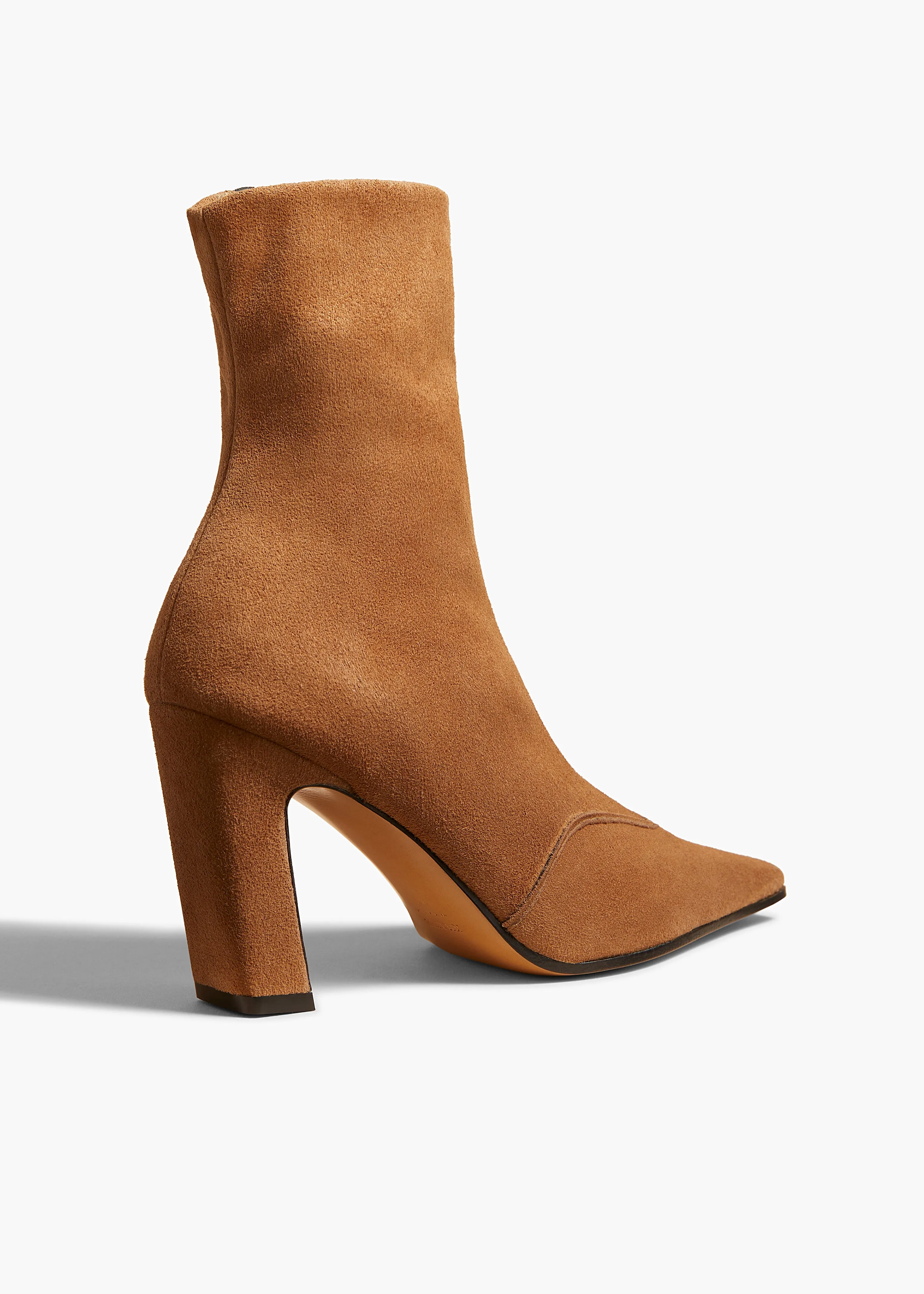 Nevada Stretch High Boot in Camel Suede sold by KHAITE product image thumbnail 3