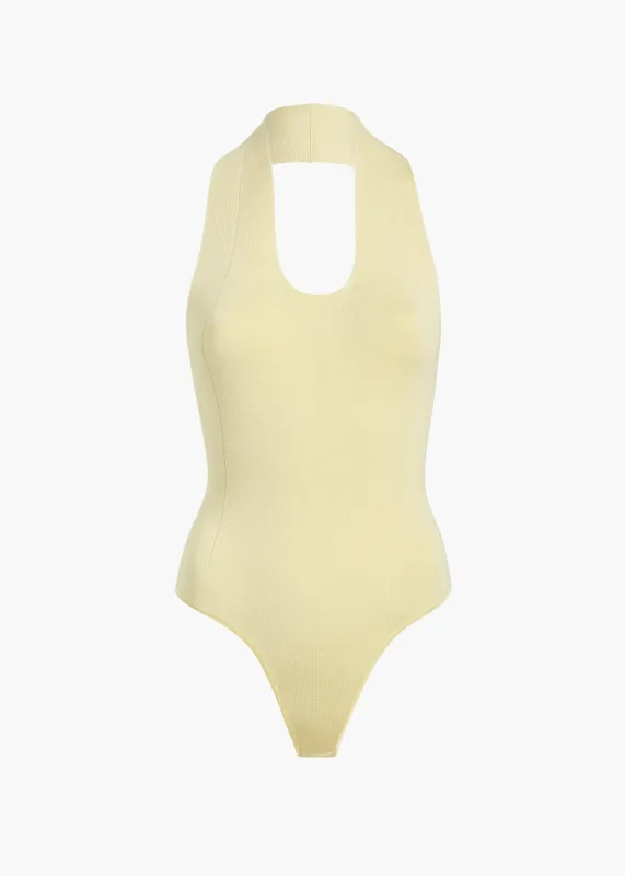 Toto Bodysuit in Yuzu sold by KHAITE