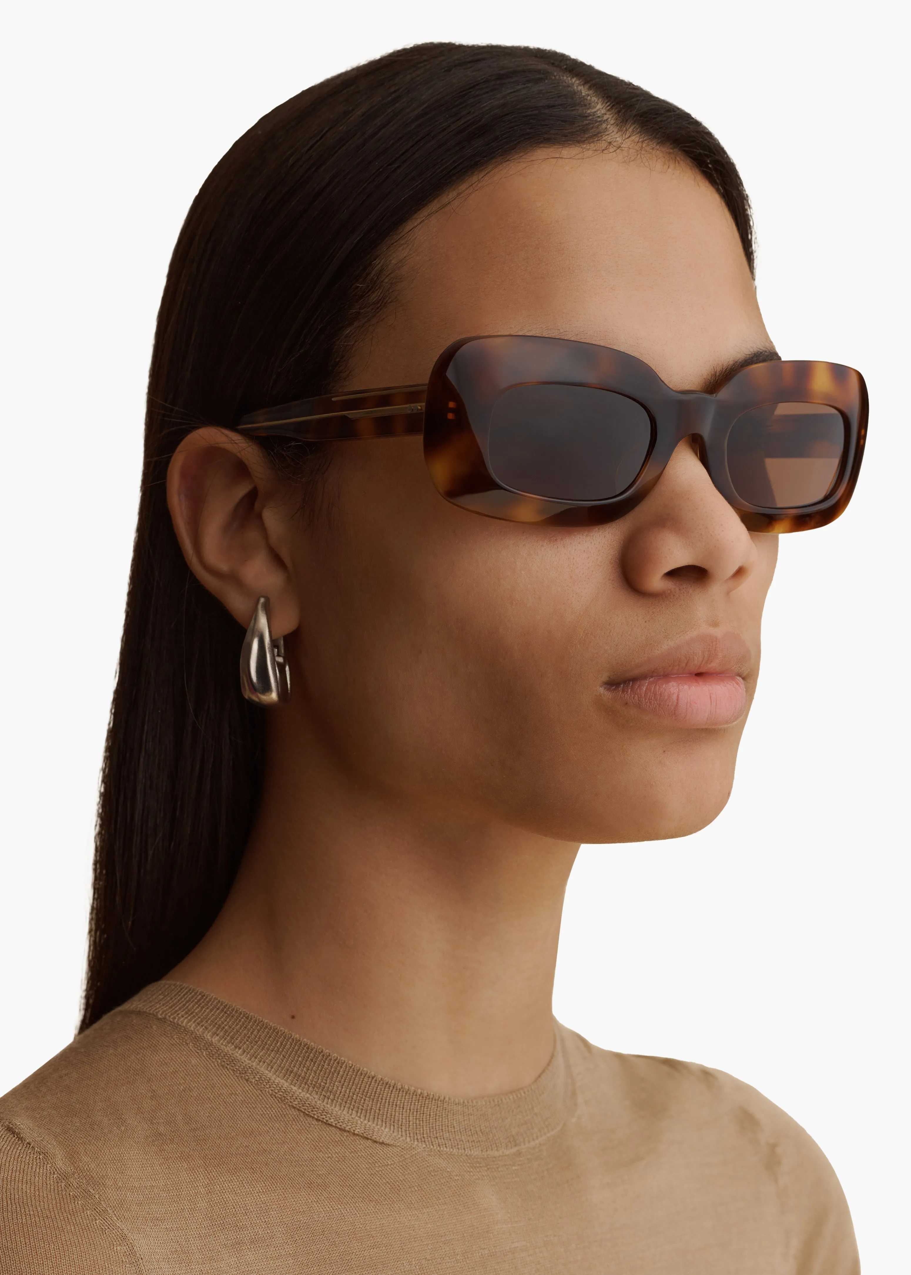 KHAITE x Oliver Peoples 1966C in Dark Mahogany and Brown sold by KHAITE product image thumbnail 4