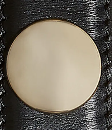 Benny Belt with Studs in Black Leather and Gold sold by KHAITE product image thumbnail 3