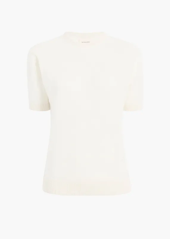 Pierre Sweater in Cream made by KHAITE