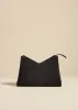 Lina Crossbody Bag in Black Suede sold by KHAITE
