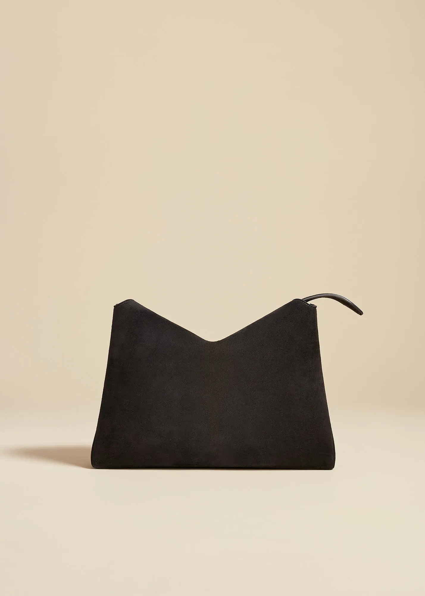 Lina Crossbody Bag in Black Suede sold by KHAITE