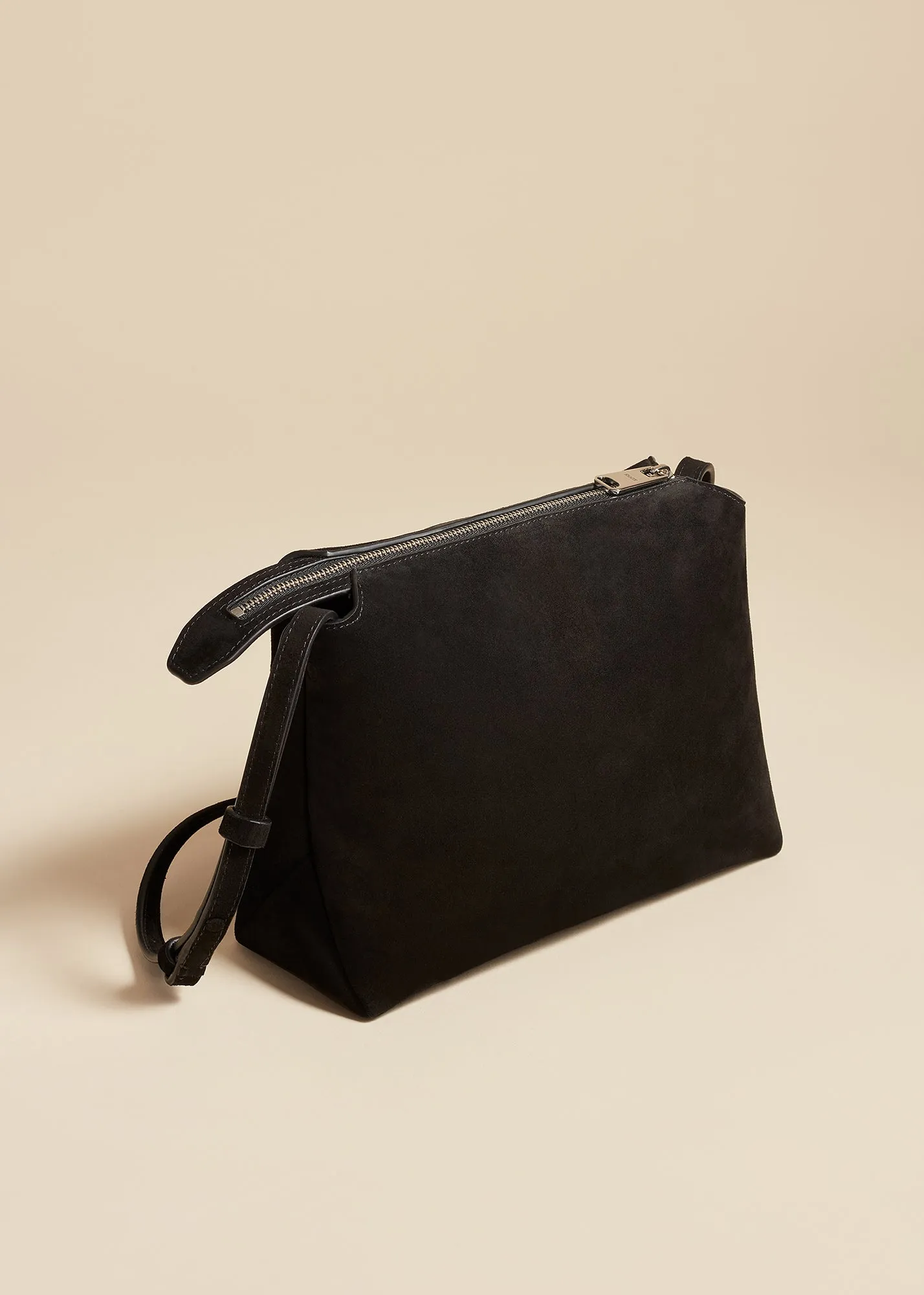 Lina Crossbody Bag in Black Suede sold by KHAITE product image thumbnail 2