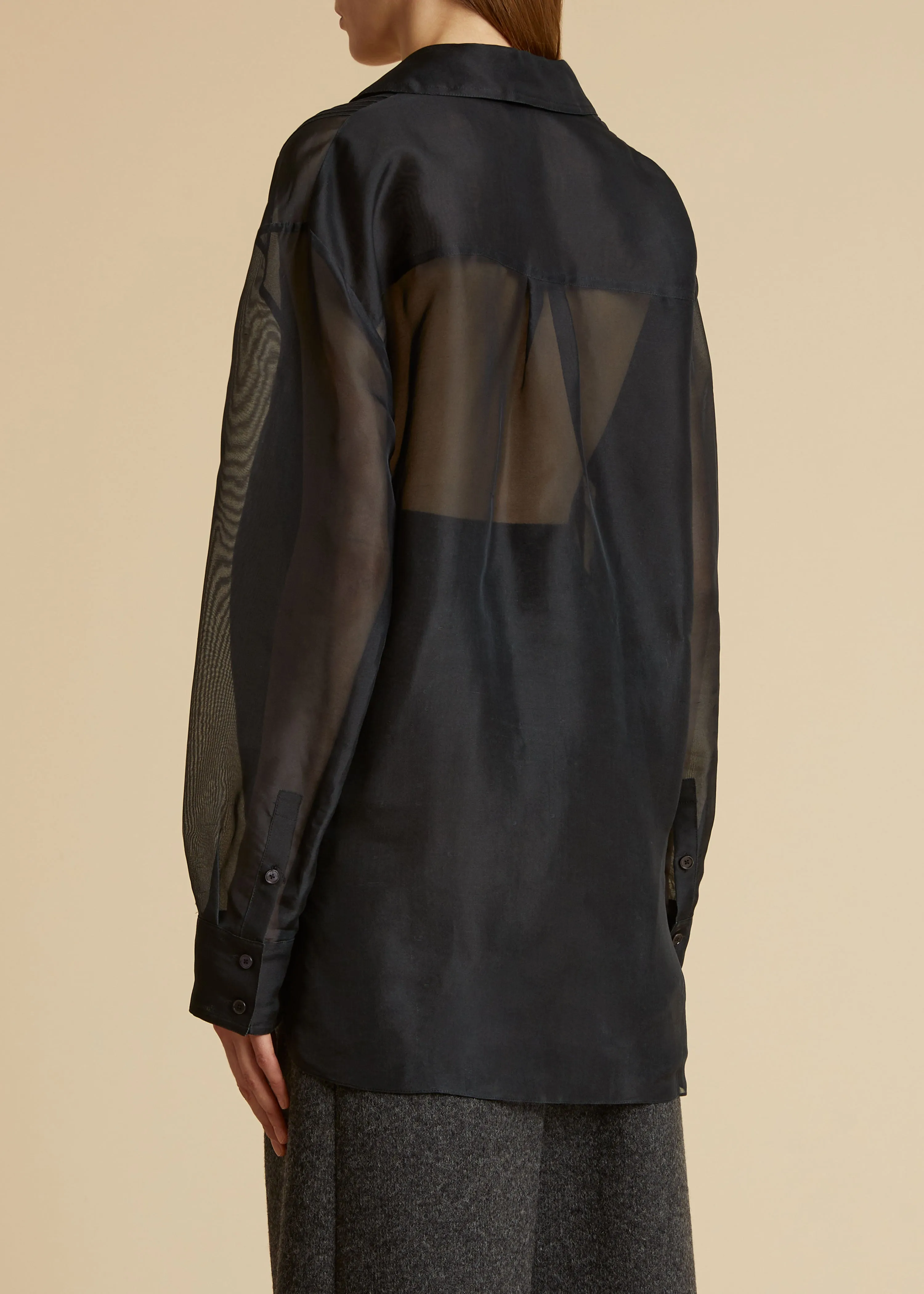 The Nori Top in Black sold by KHAITE product image thumbnail 3