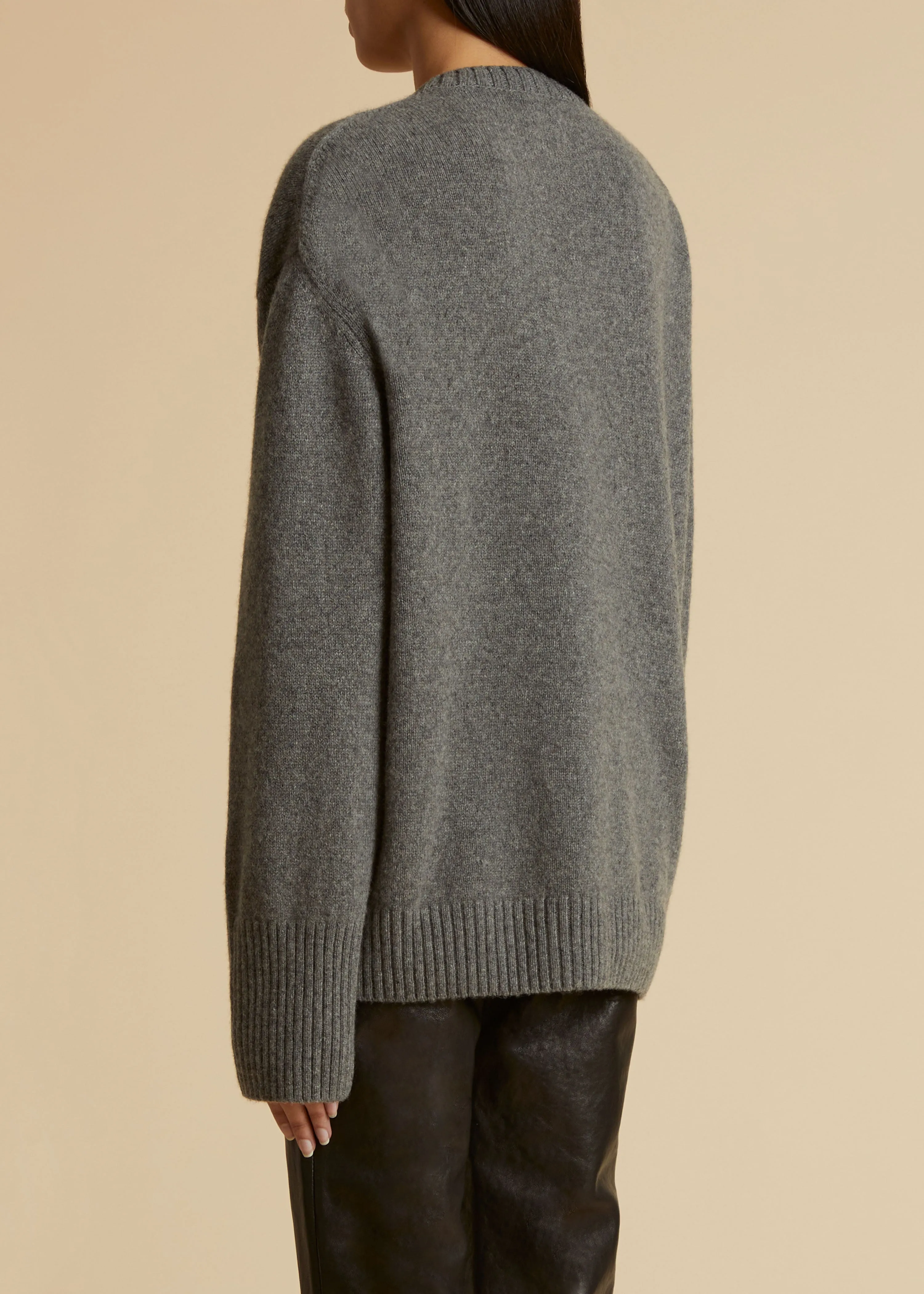 The Camilla Sweater in Sterling sold by KHAITE product image thumbnail 3