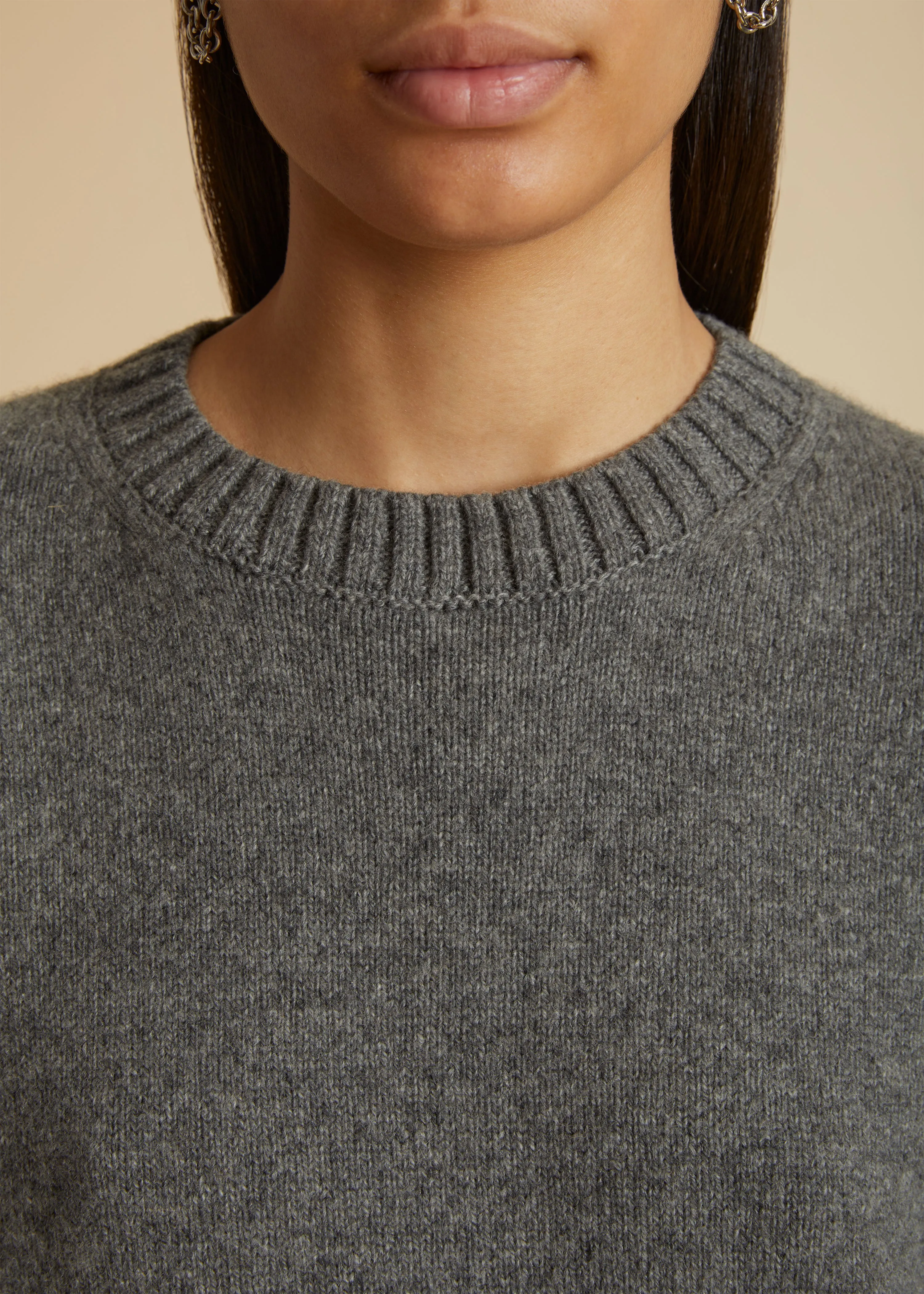 The Camilla Sweater in Sterling sold by KHAITE product image thumbnail 4