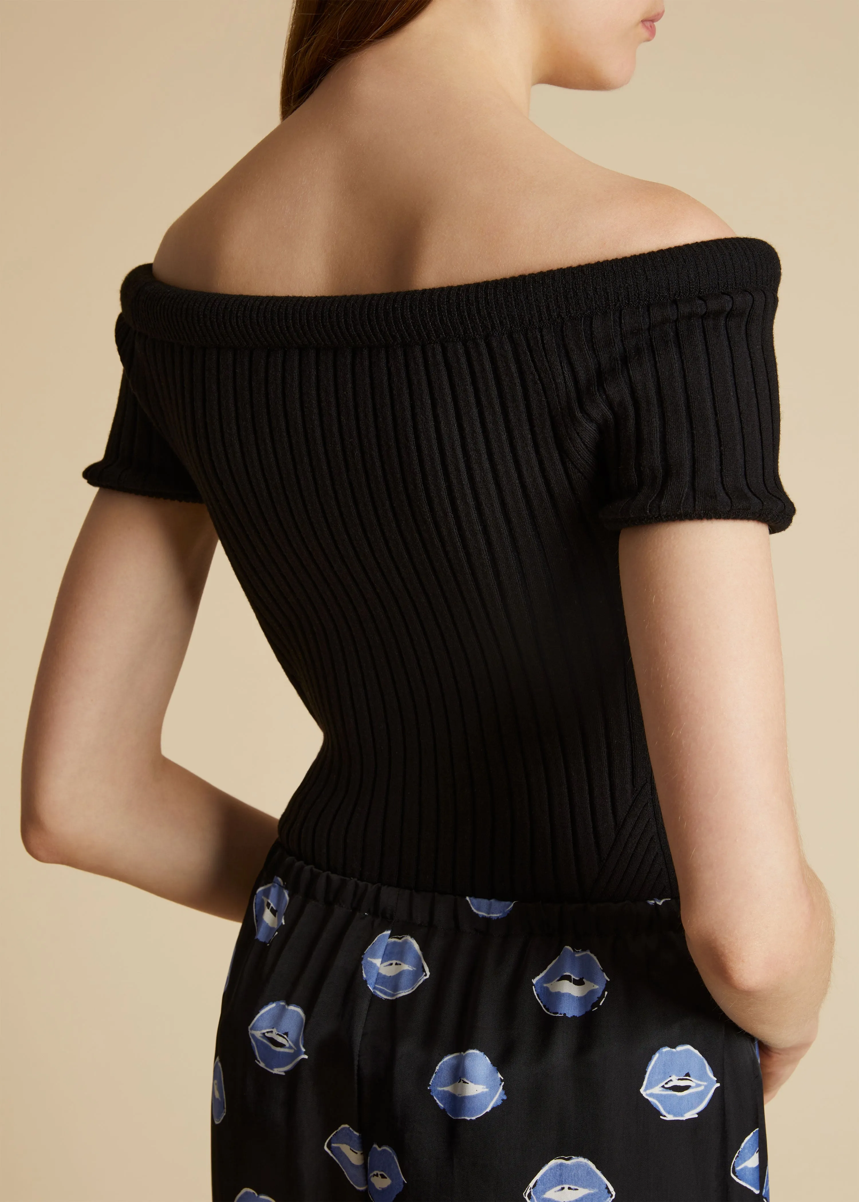 The Ricki Top in Black sold by KHAITE product image thumbnail 4