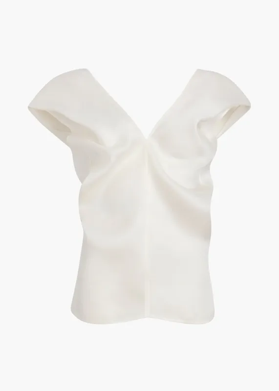 Ami Top in Chalk sold by KHAITE