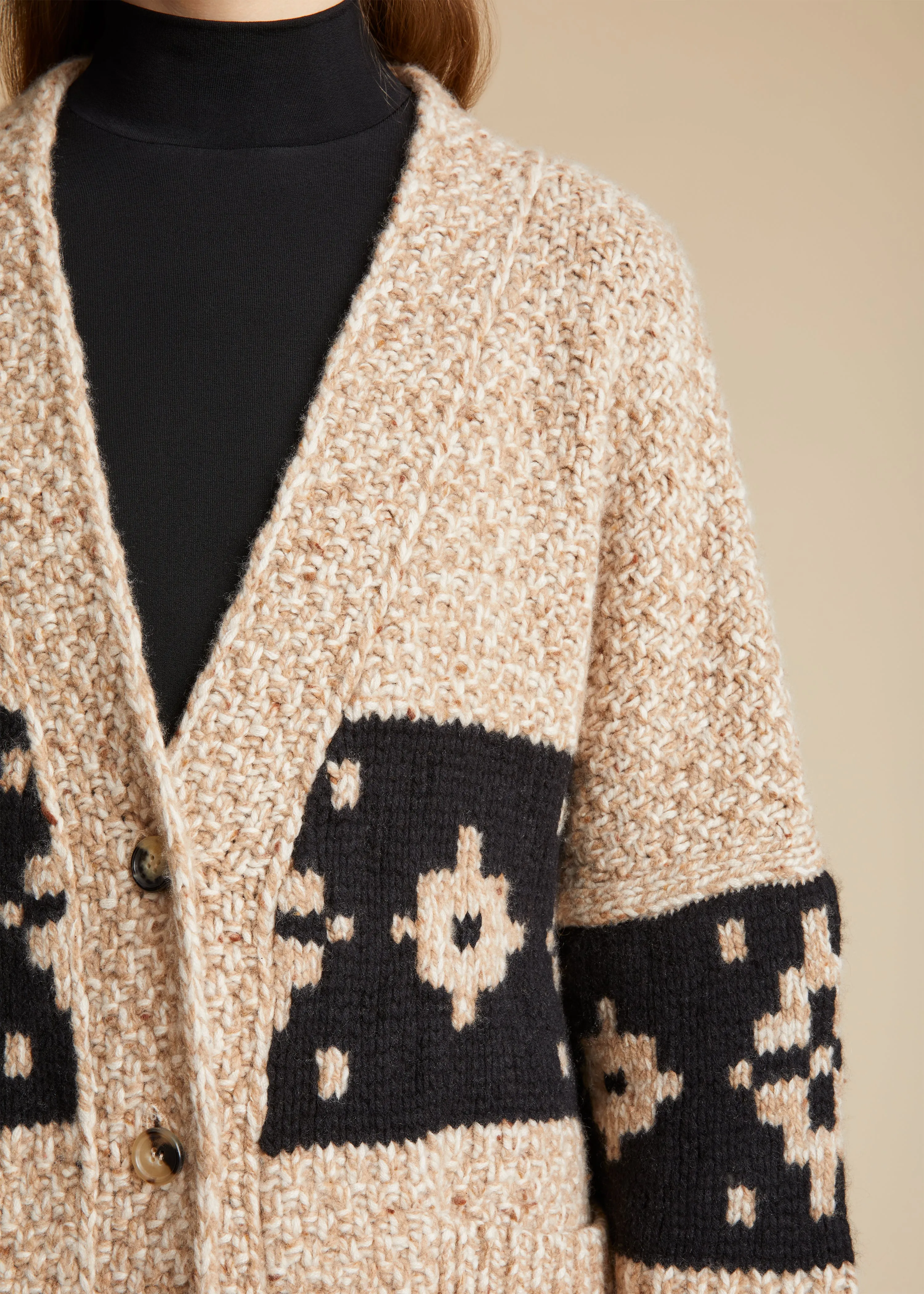 The Oren Cardigan in Cafe sold by KHAITE product image thumbnail 5