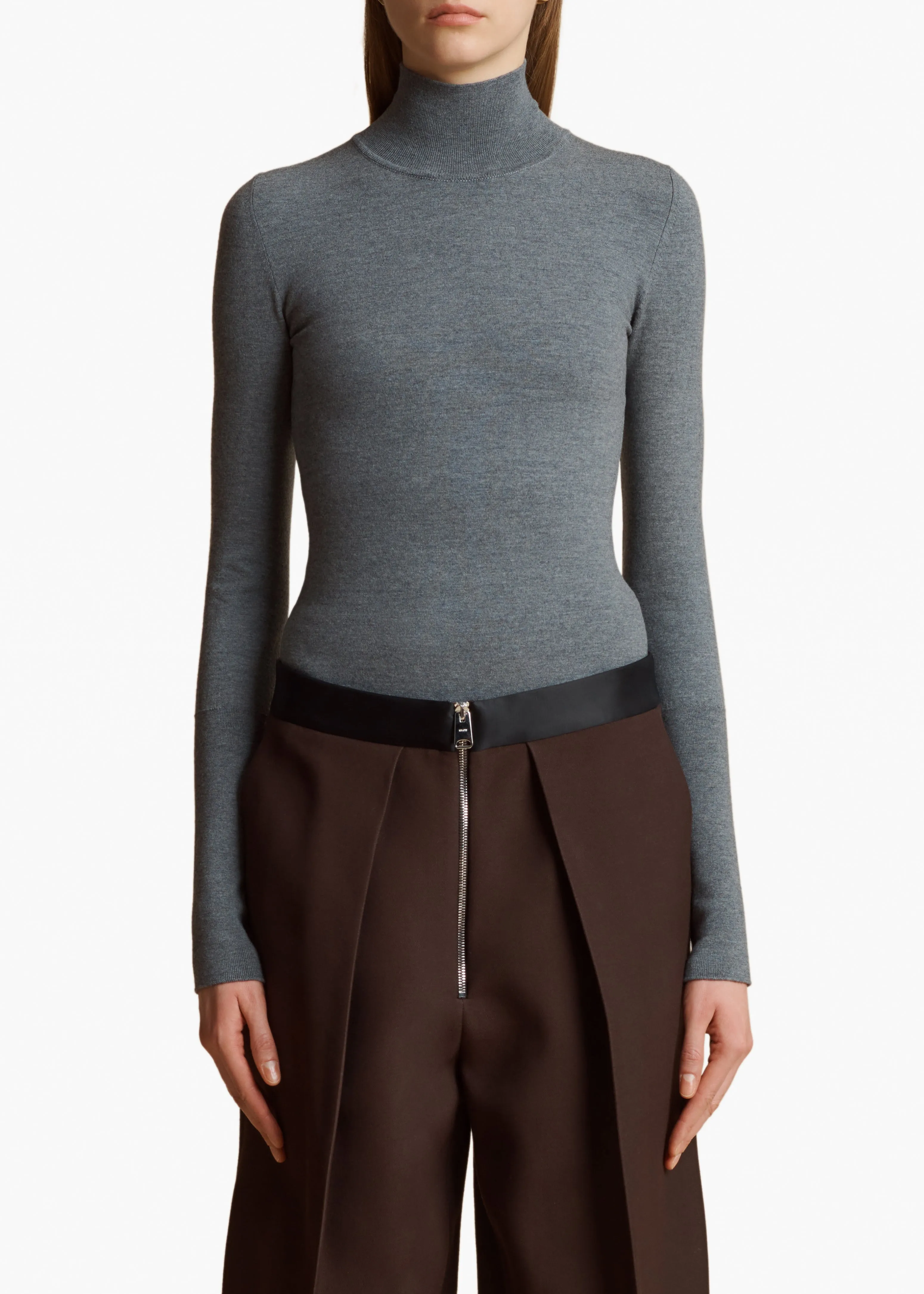 Thea Bodysuit in Sterling sold by KHAITE product image thumbnail 3