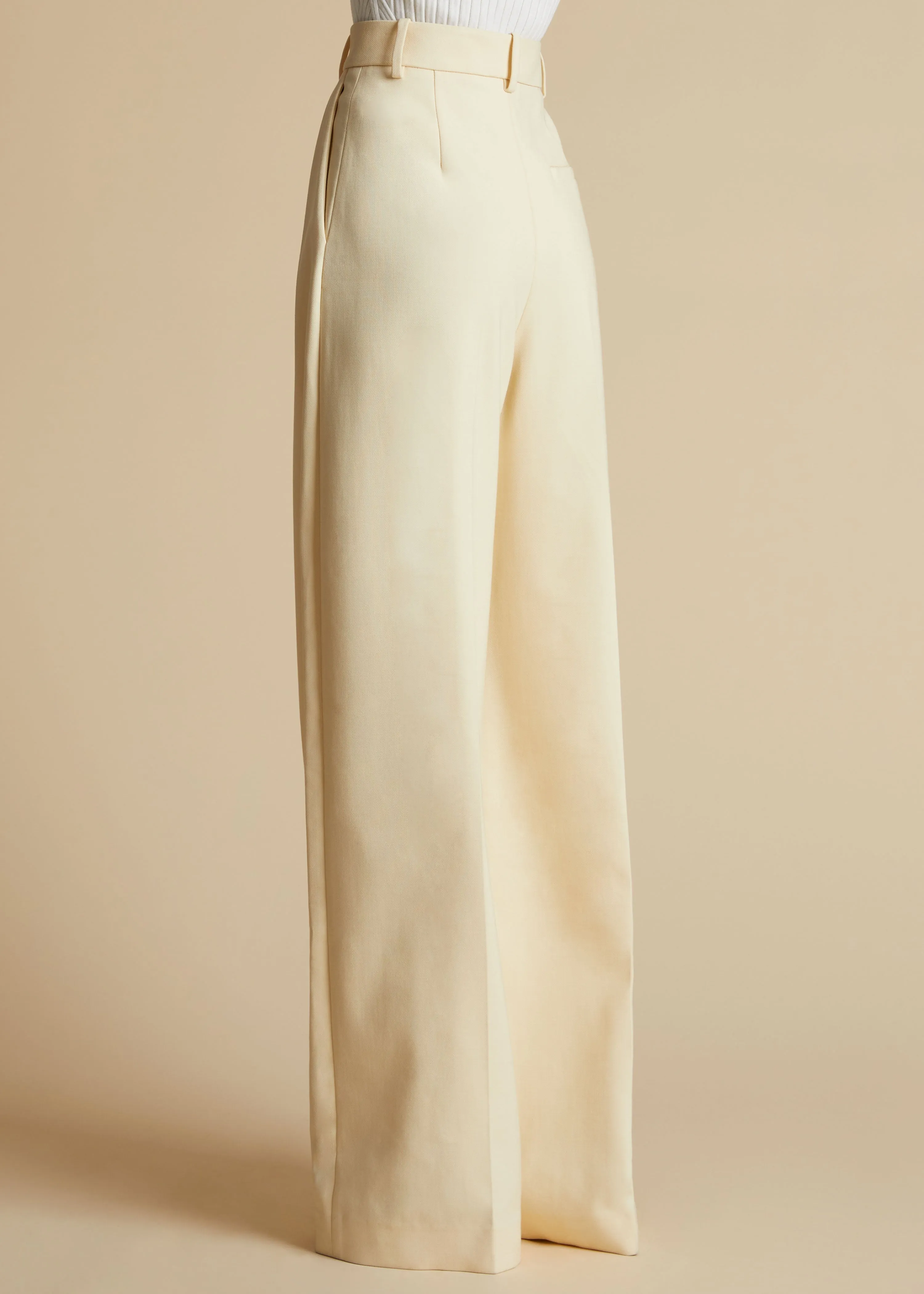 The Teyana Pant in Bone sold by KHAITE product image thumbnail 3