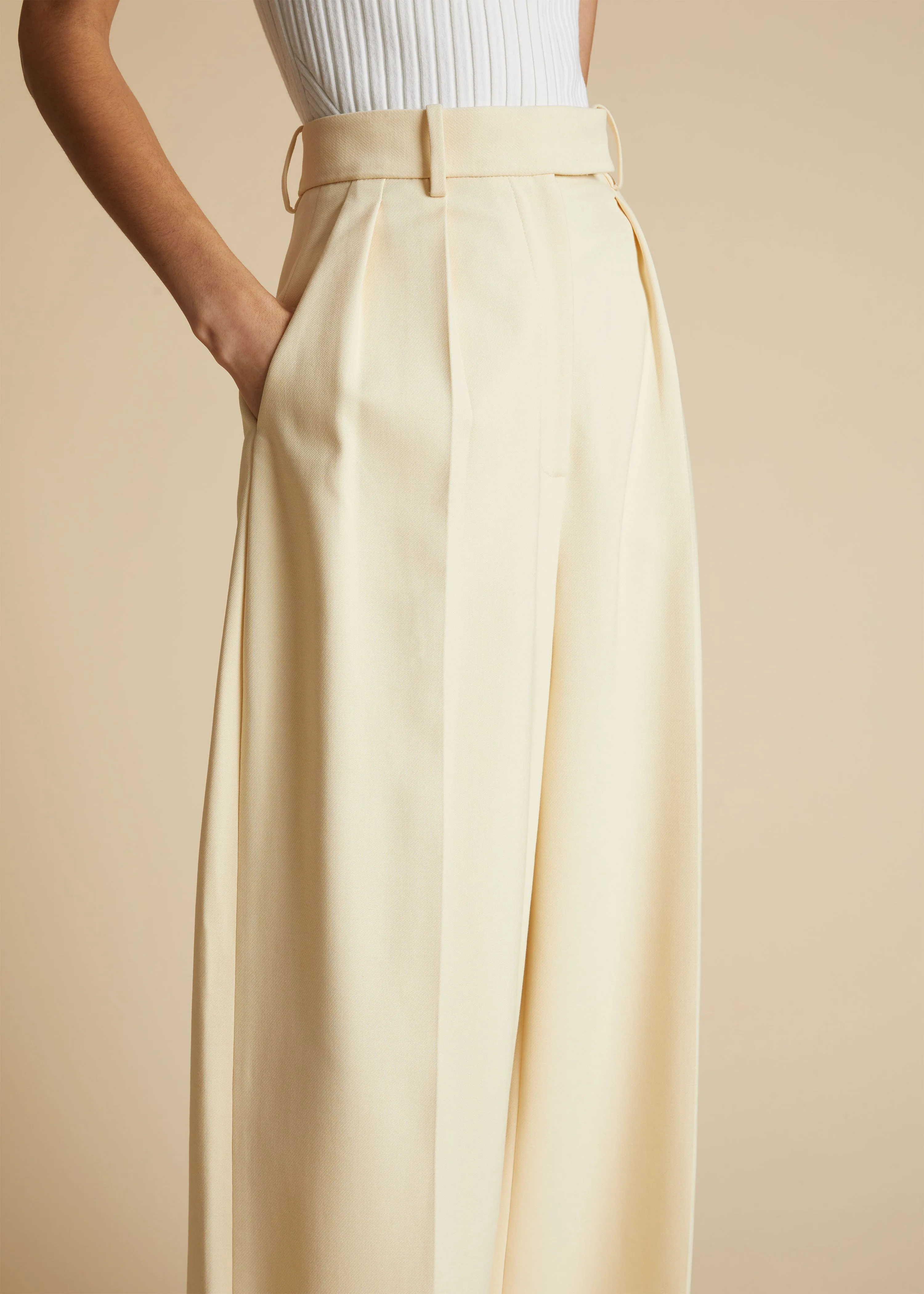 The Teyana Pant in Bone sold by KHAITE product image thumbnail 5