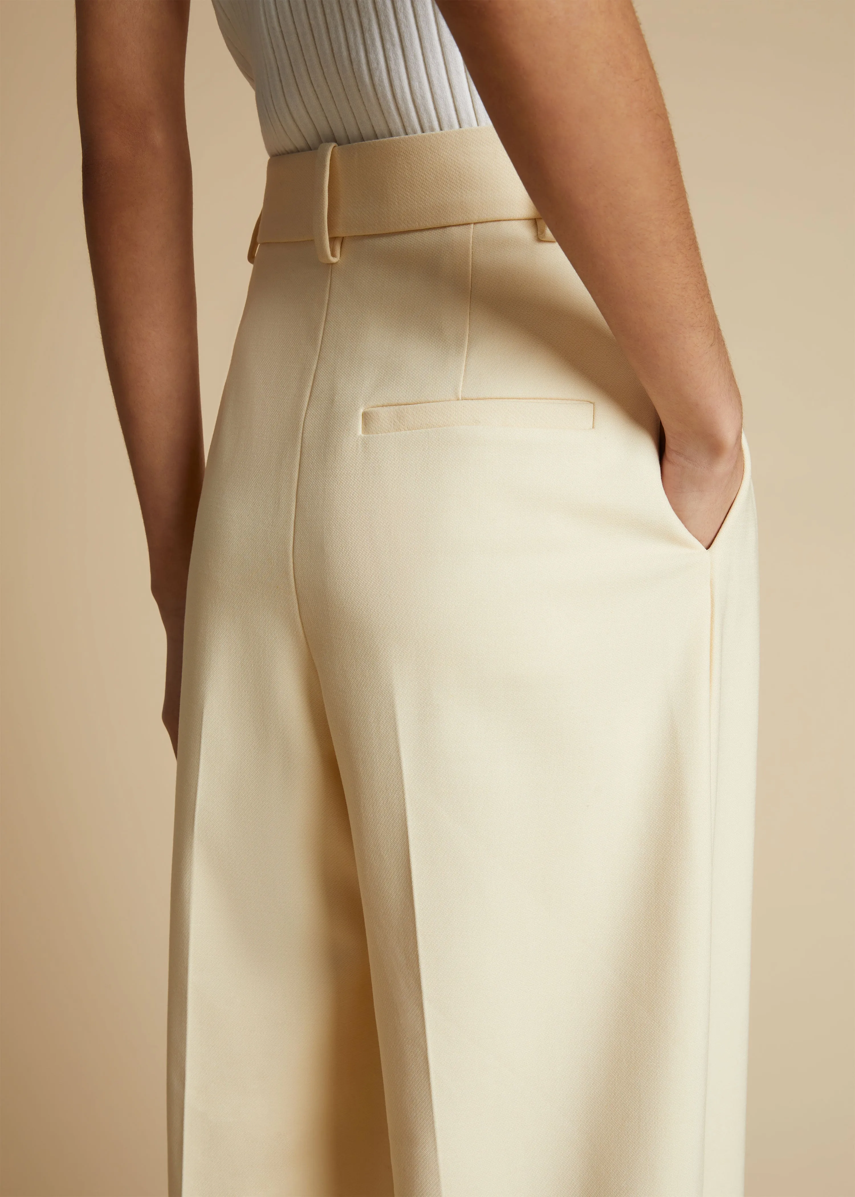The Teyana Pant in Bone sold by KHAITE product image thumbnail 4