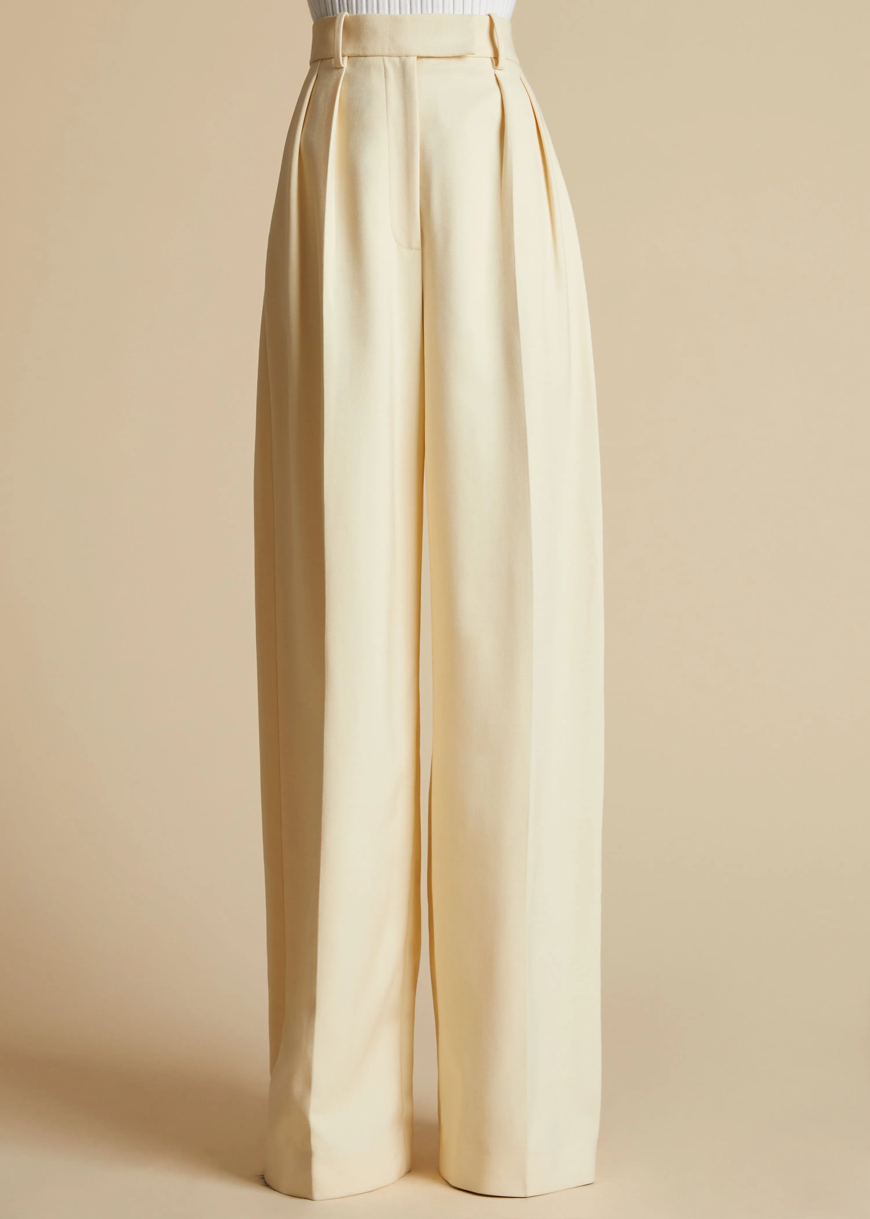 The Teyana Pant in Bone sold by KHAITE product image thumbnail 2