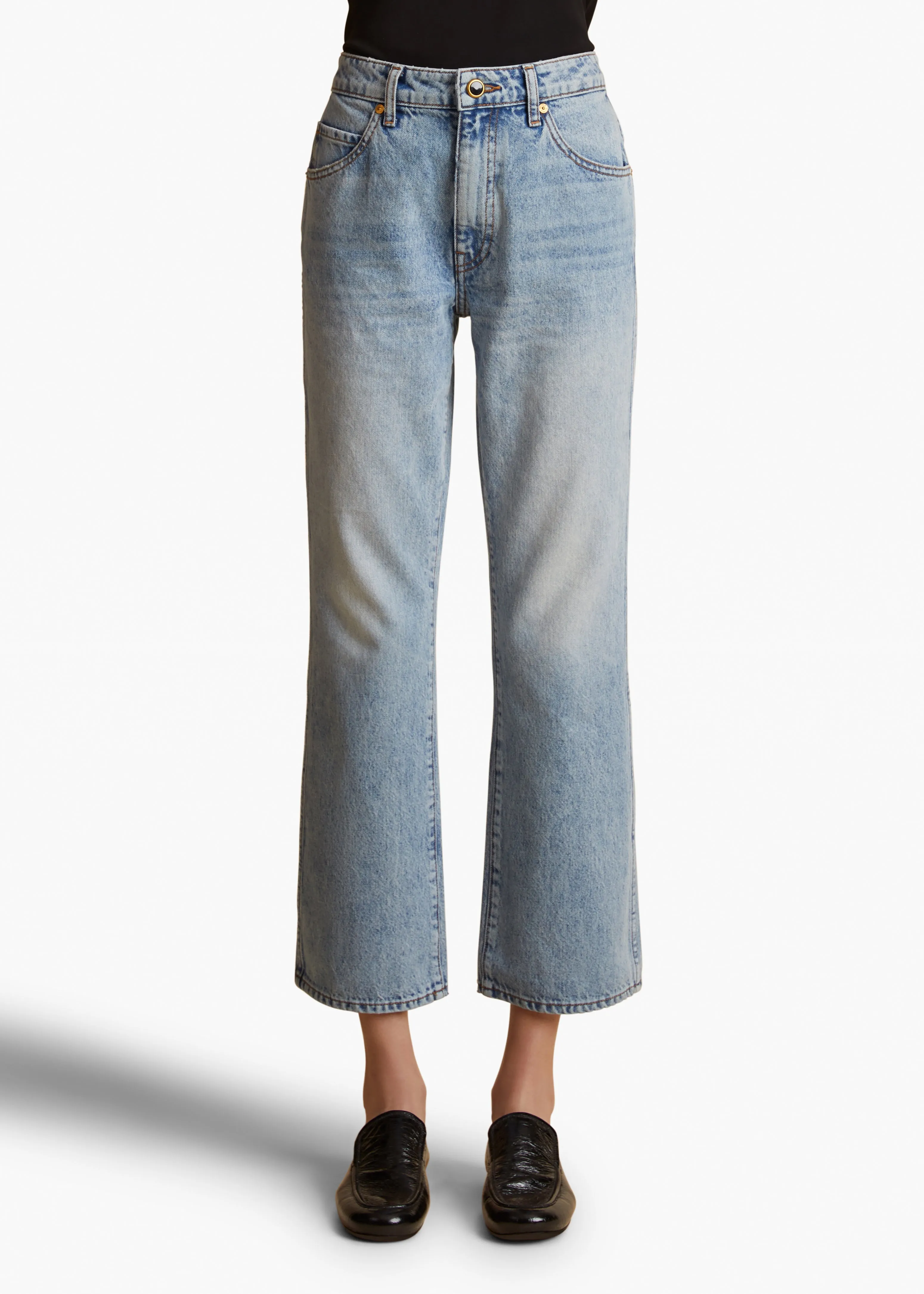 Vivian Stretch Jean in Bryce sold by KHAITE product image thumbnail 3