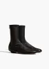 Apollo Flat Ankle Boot in Black Leather sold by KHAITE