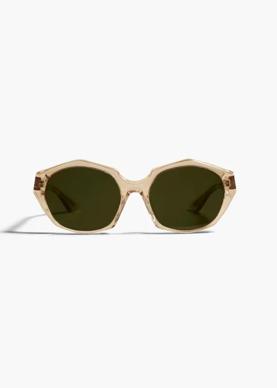 KHAITE x Oliver Peoples 1971C in Buff sold by KHAITE