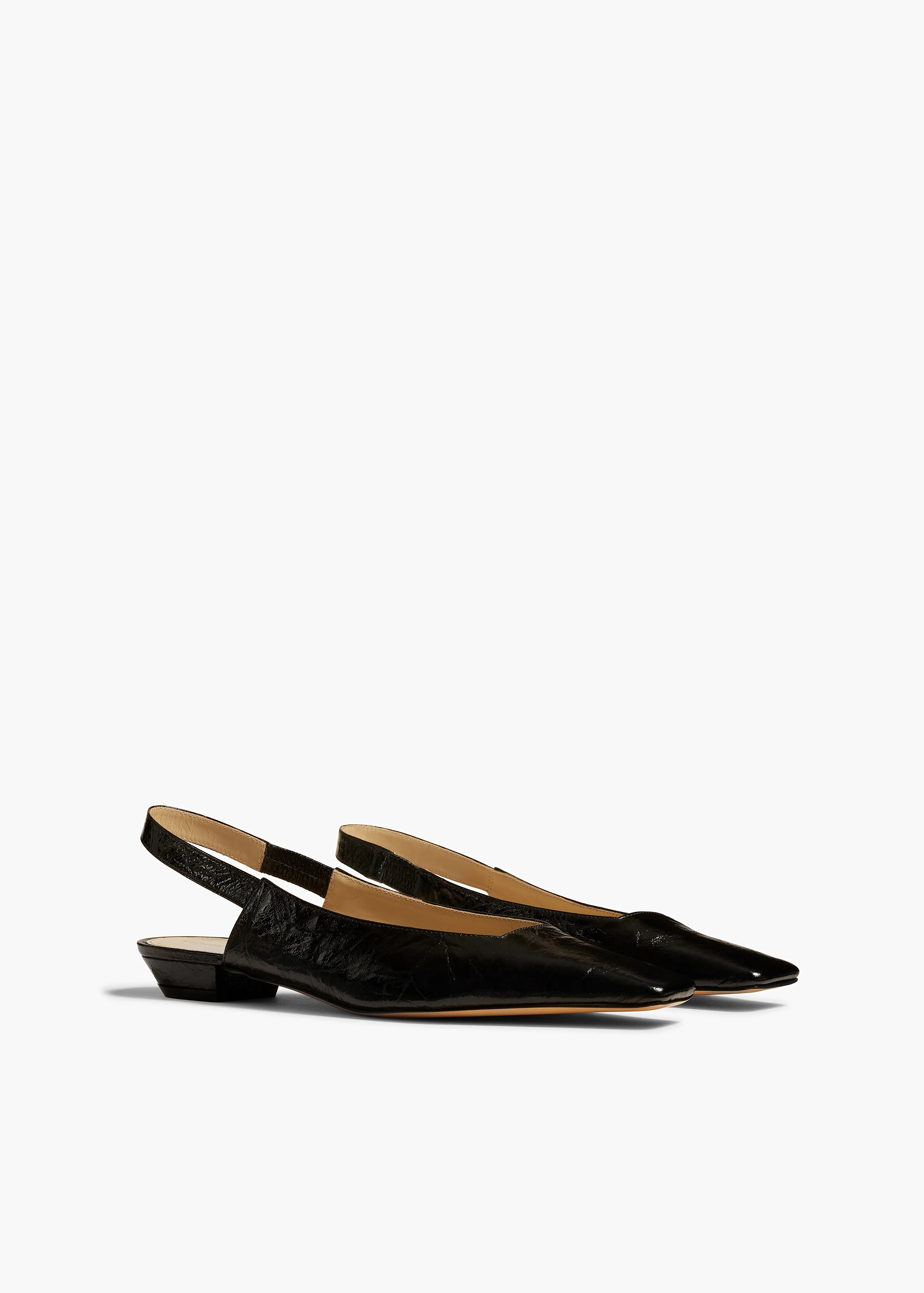 Colin Slingback Flat in Black Leather sold by KHAITE product image thumbnail 3