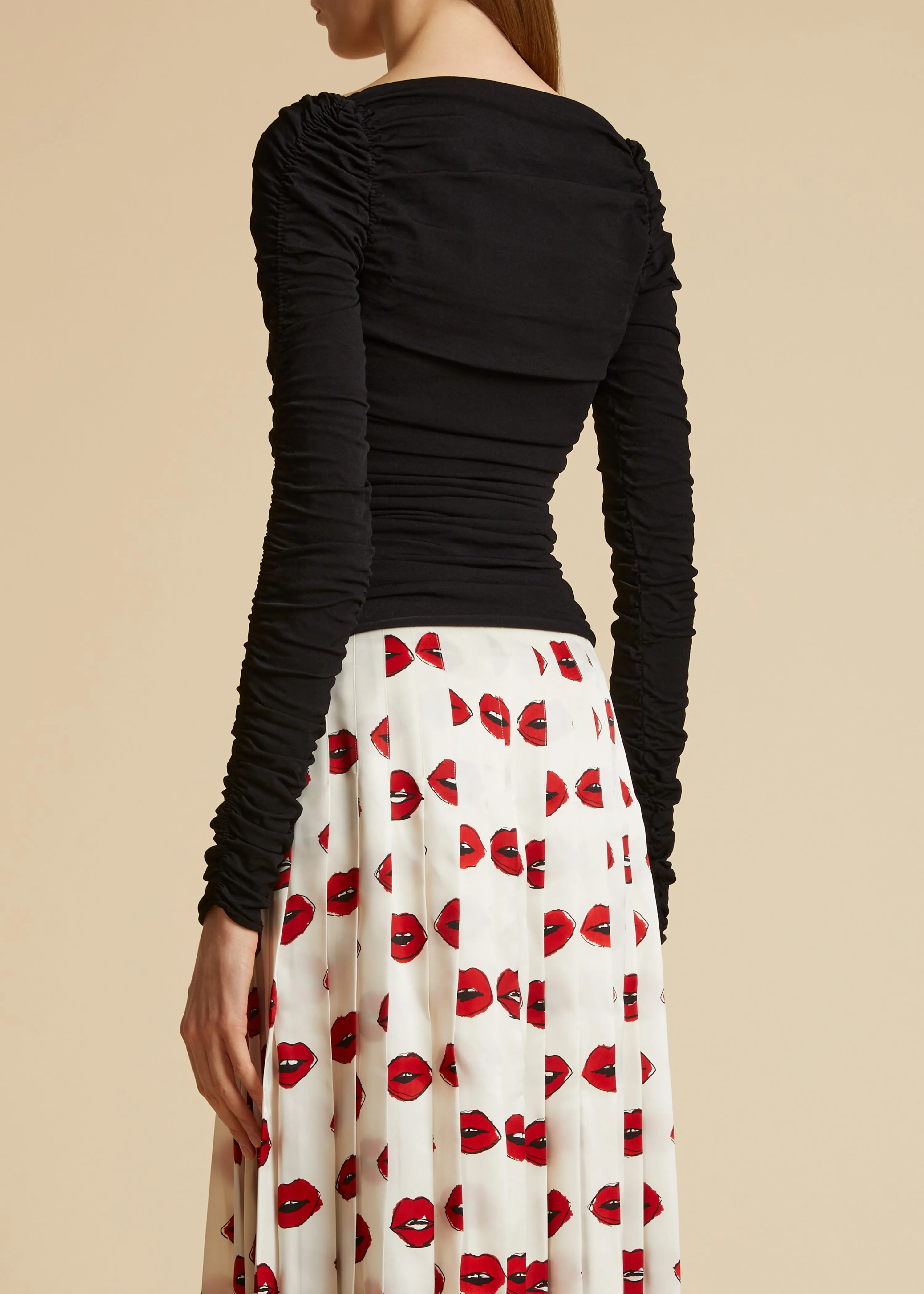 The Tala Top in Black sold by KHAITE product image thumbnail 3