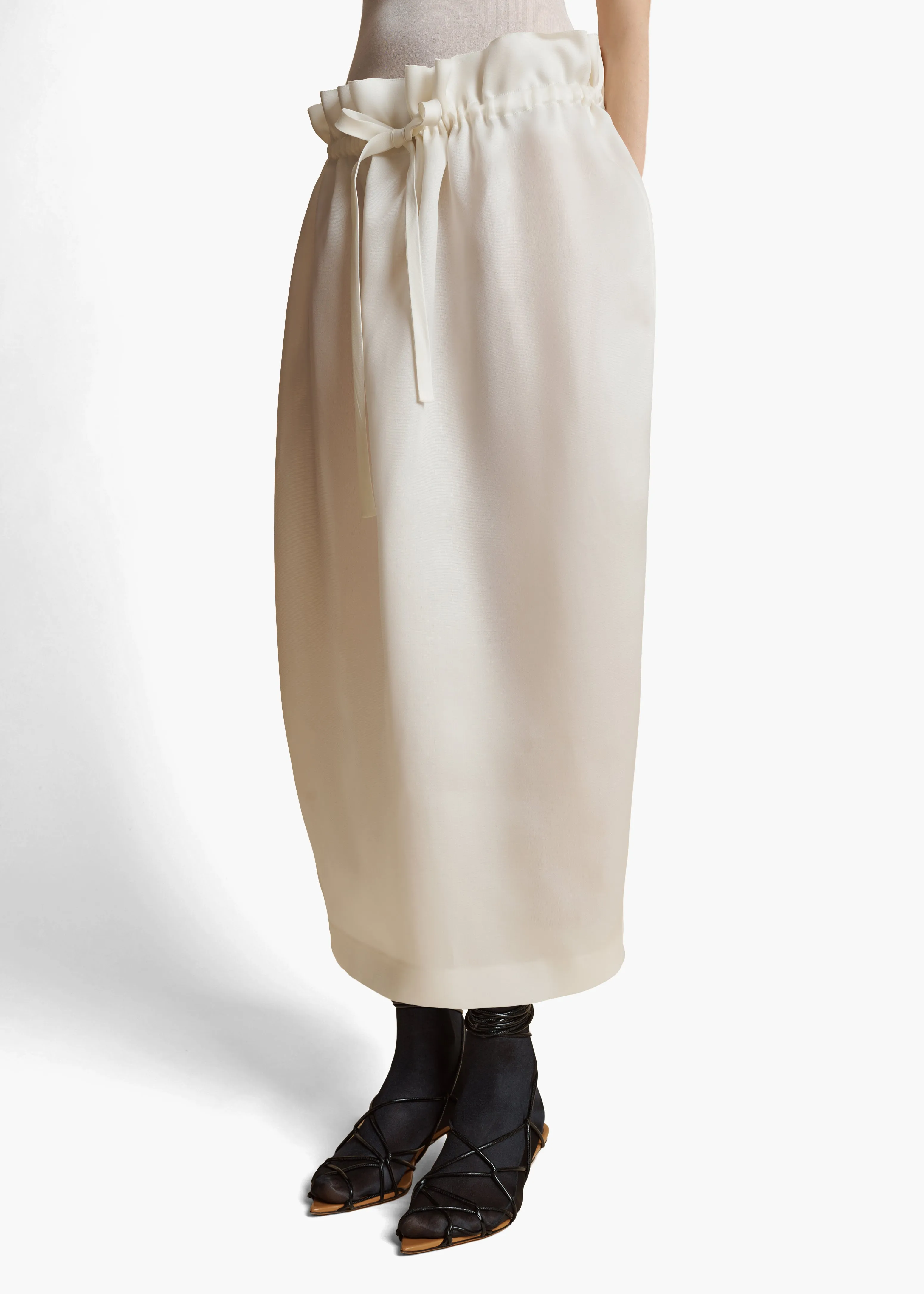 Ember Skirt in Chalk sold by KHAITE product image thumbnail 5