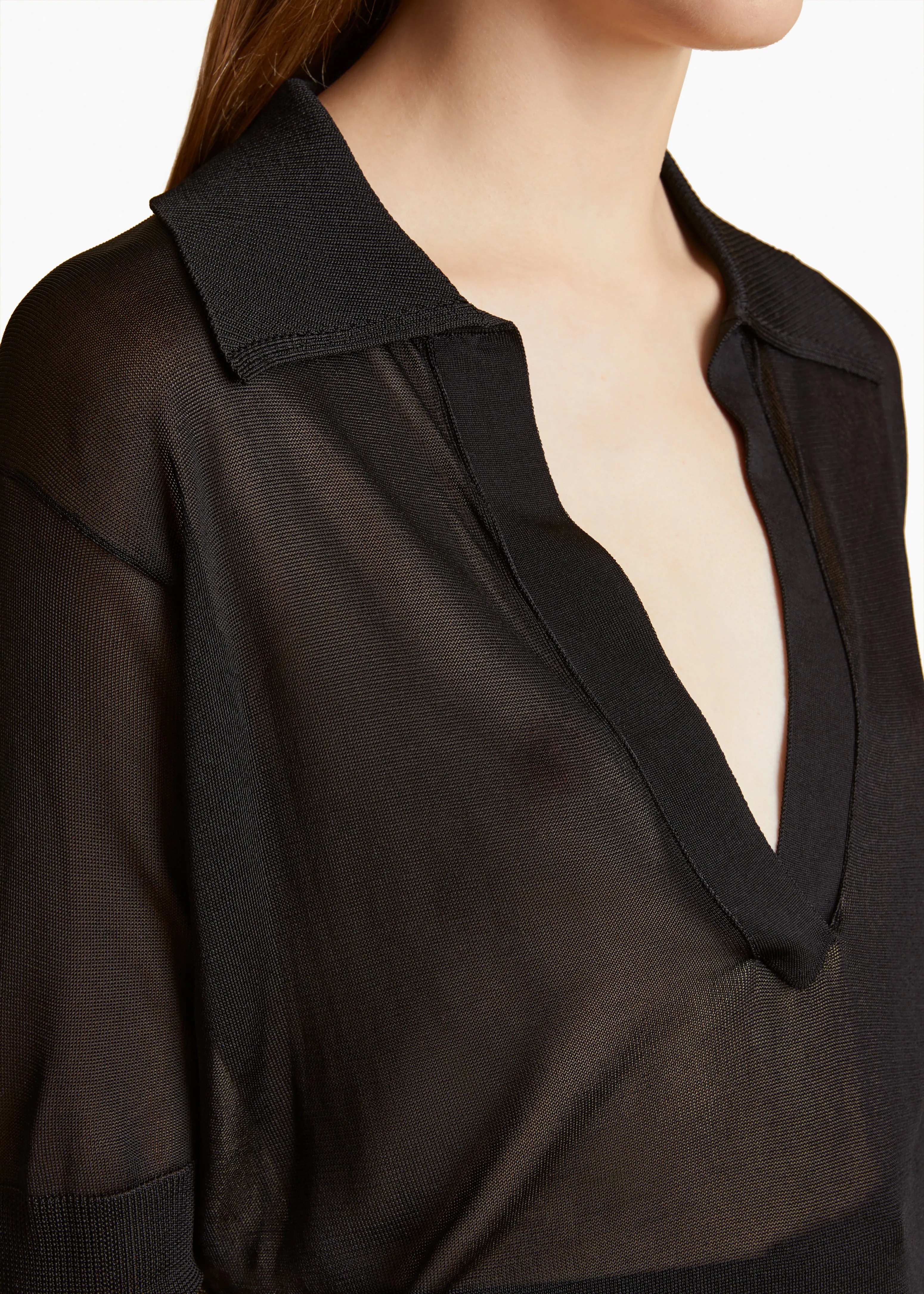 Julita Top in Black sold by KHAITE product image thumbnail 5