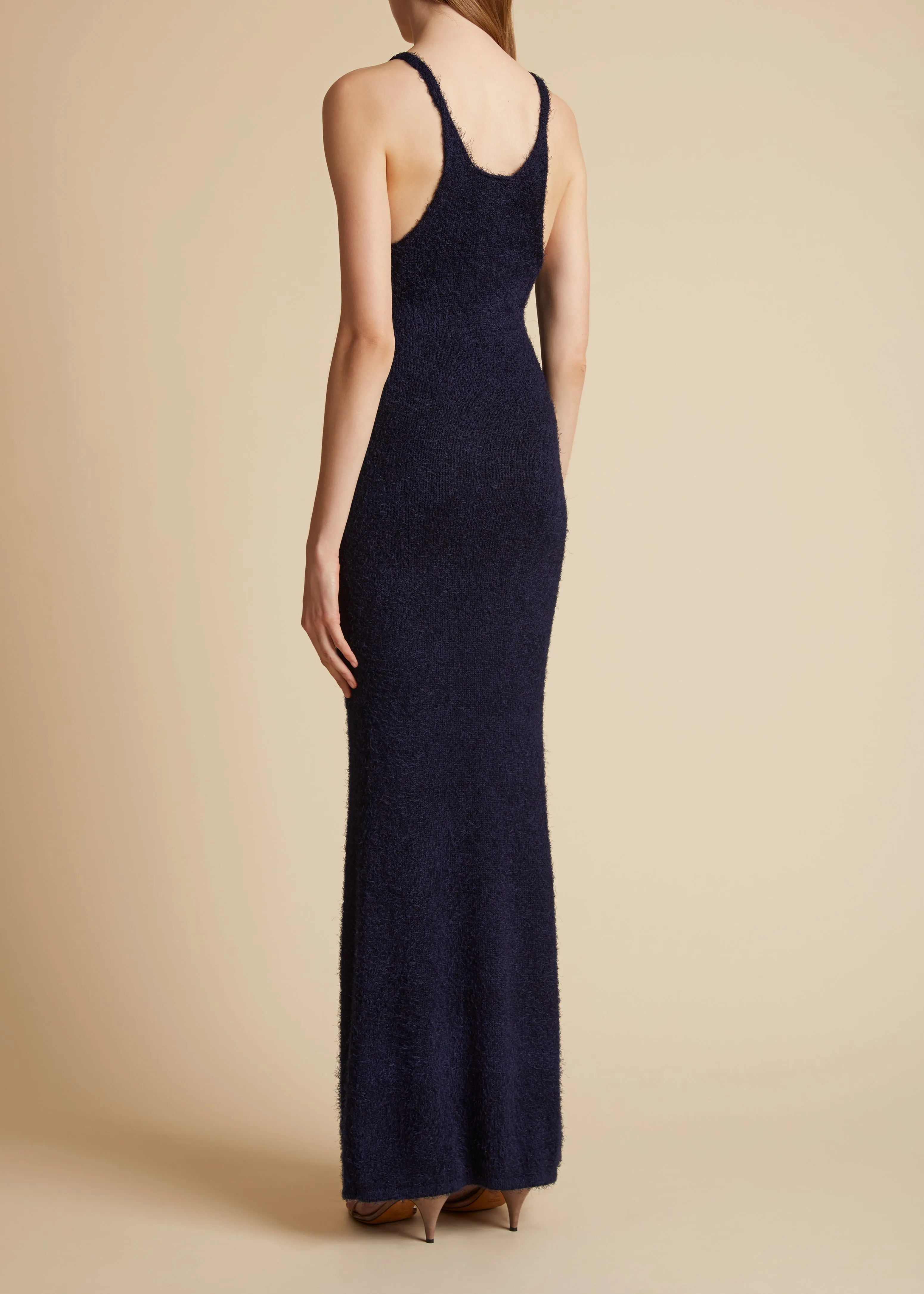 Jaime Dress in Navy sold by KHAITE product image thumbnail 4