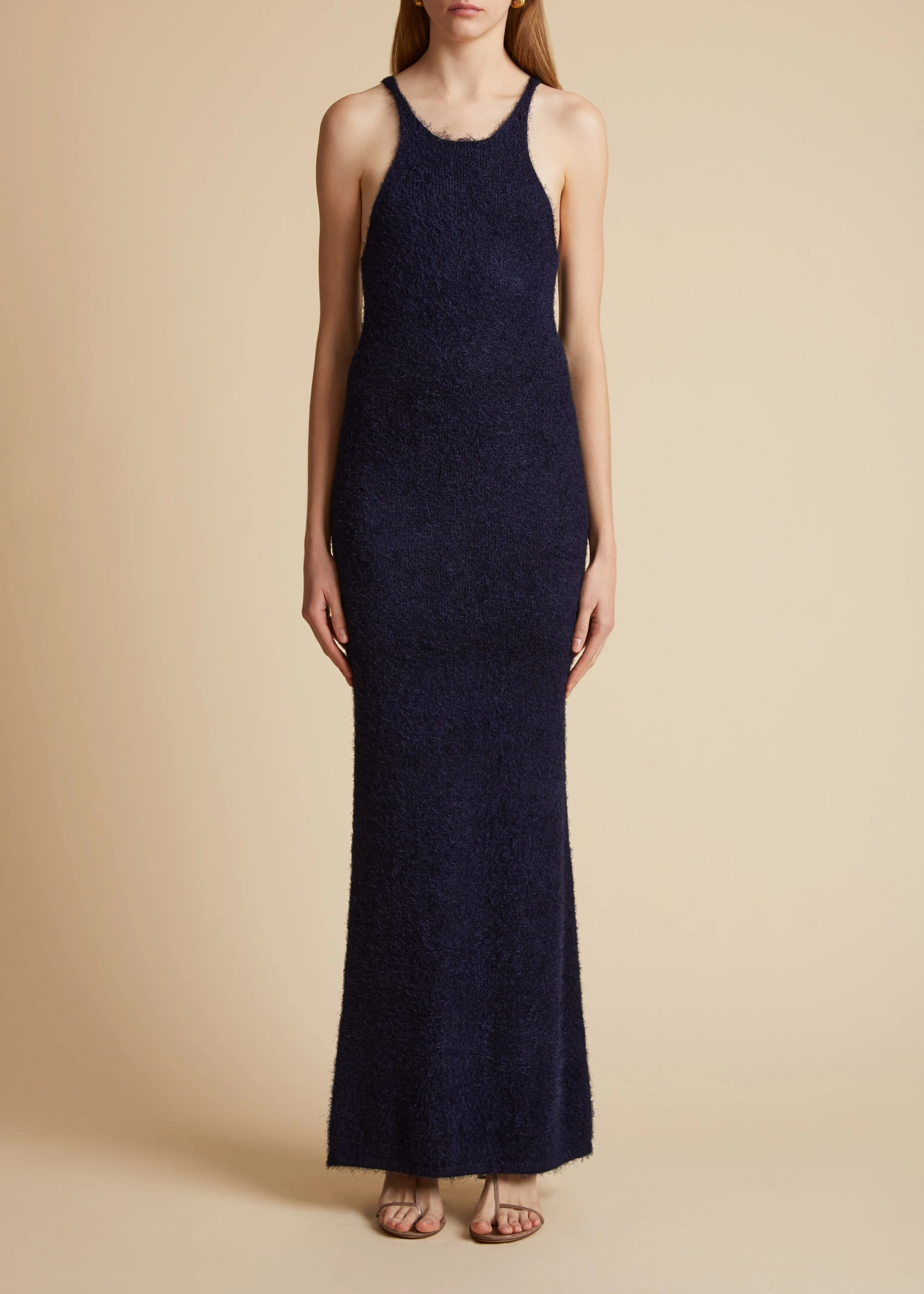 Jaime Dress in Navy sold by KHAITE product image thumbnail 3