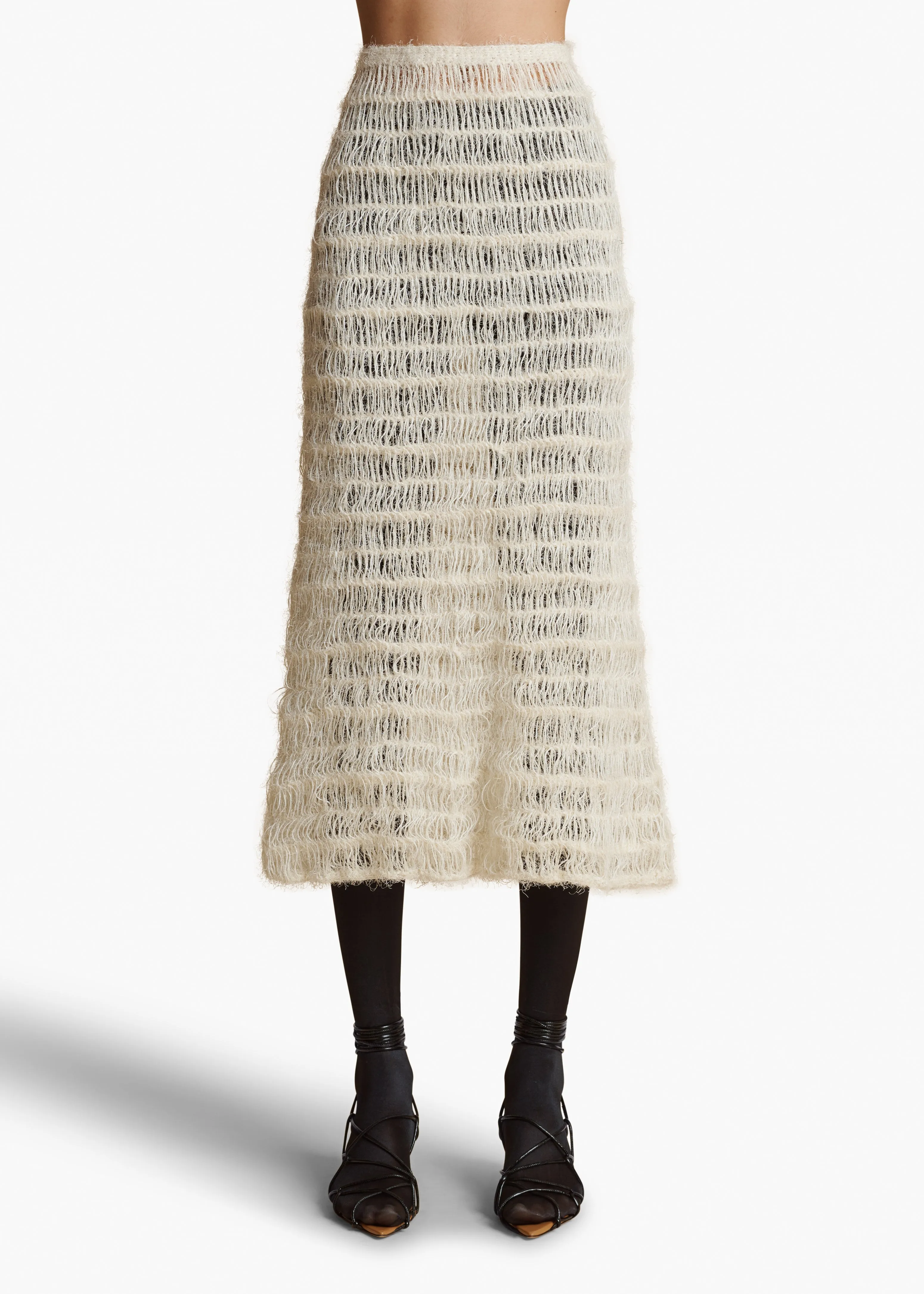 Dora Skirt in Cream sold by KHAITE product image thumbnail 3