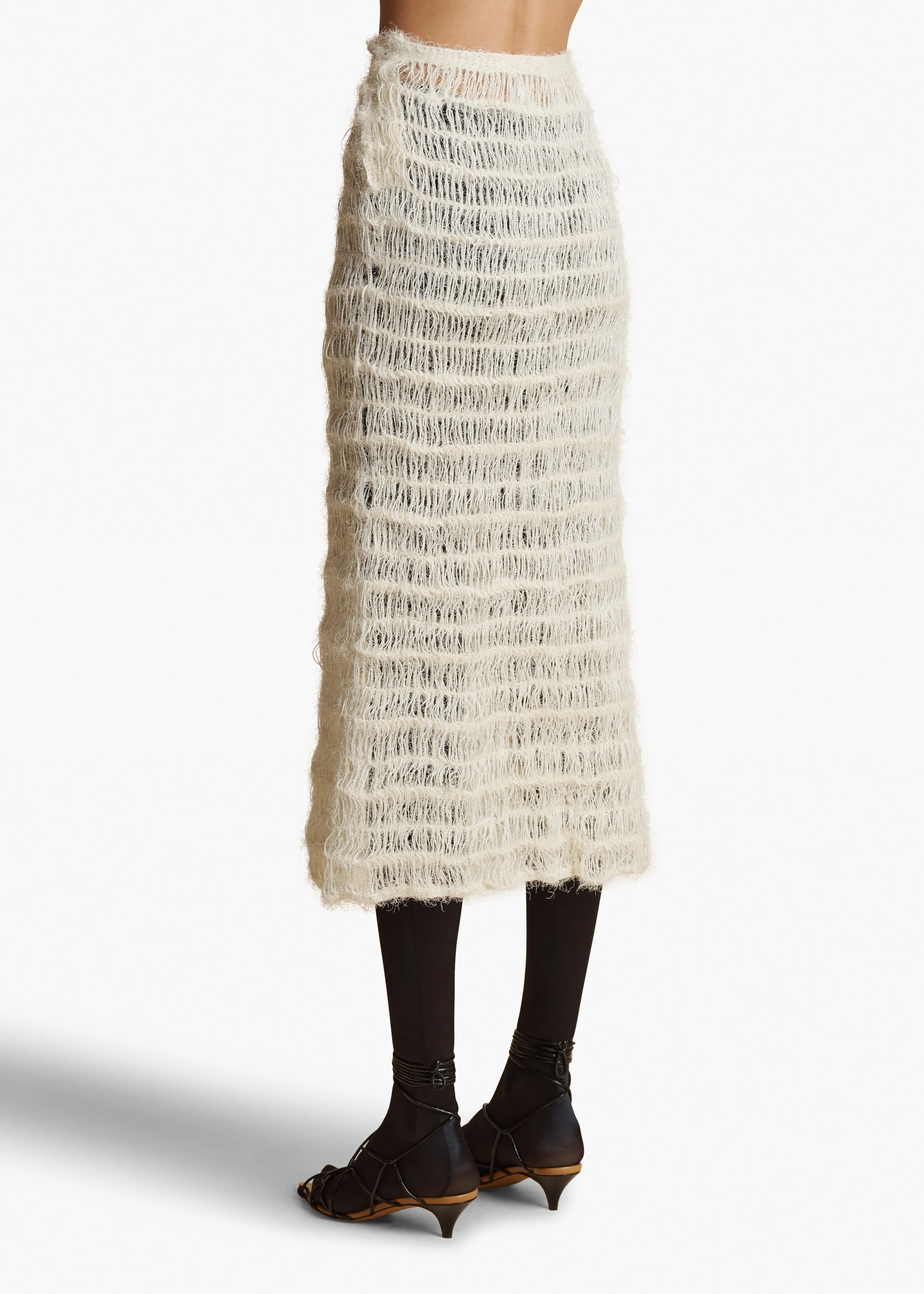 Dora Skirt in Cream sold by KHAITE product image thumbnail 4