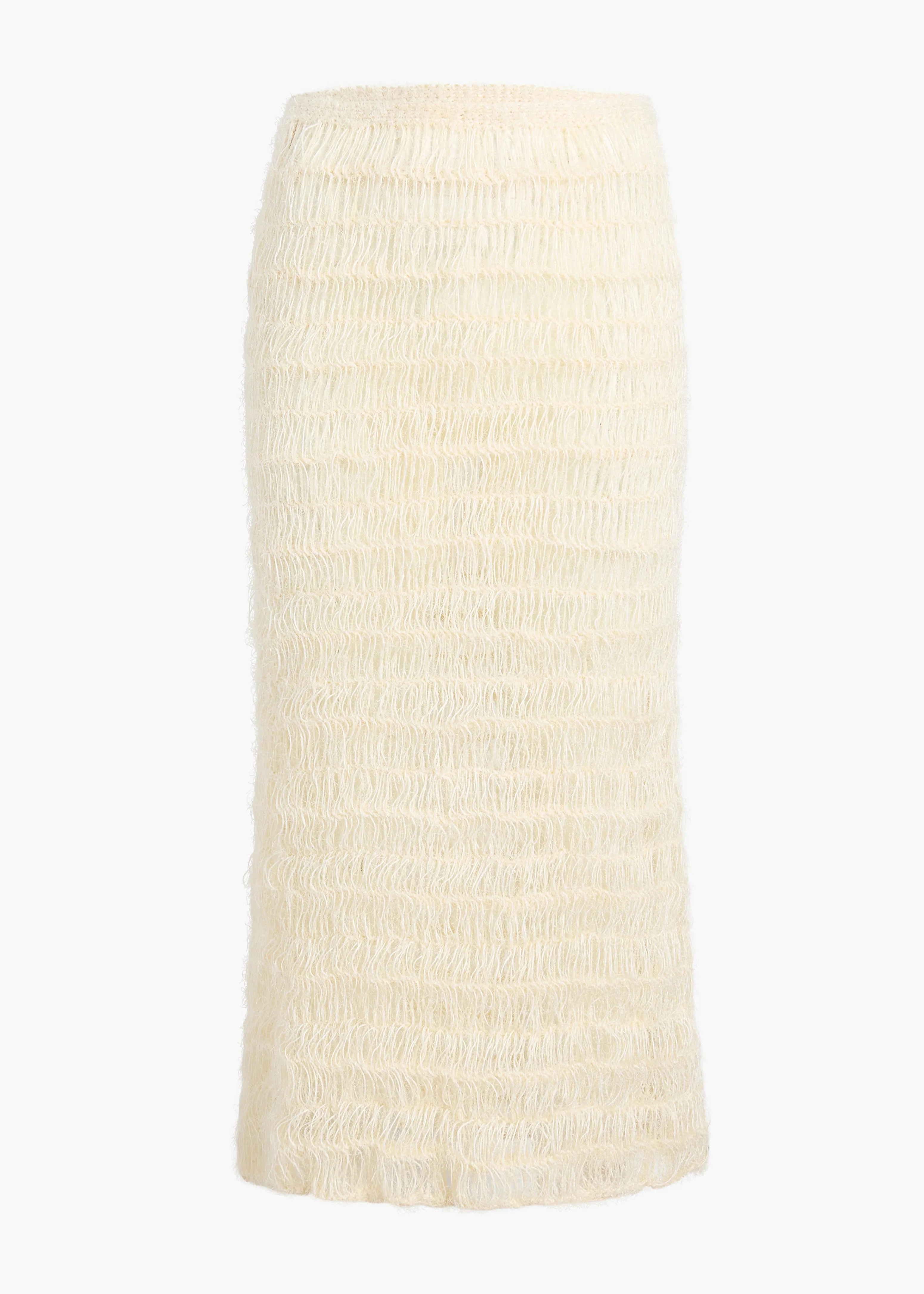Dora Skirt in Cream sold by KHAITE
