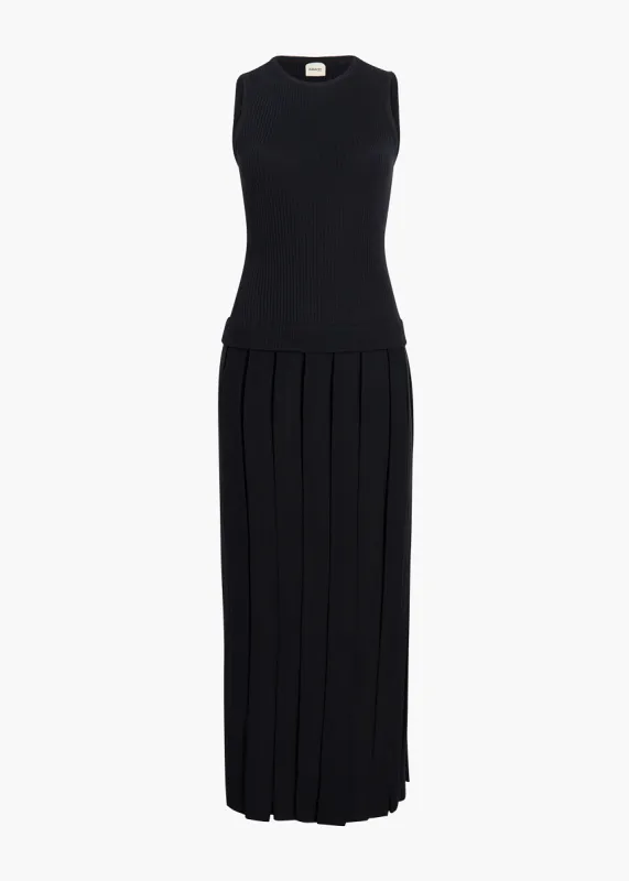 Cassette Dress in Black sold by KHAITE