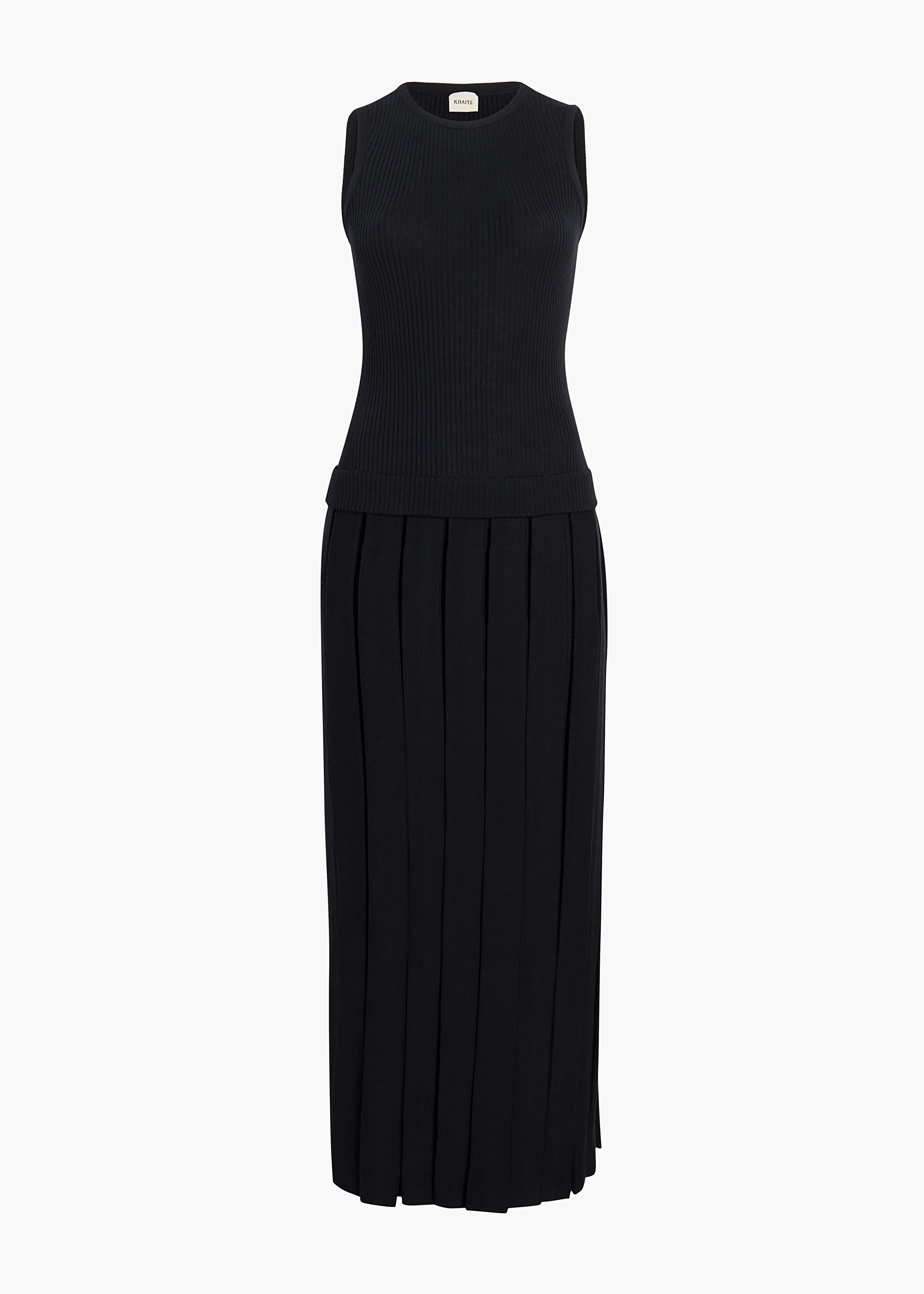 Cassette Dress in Black sold by KHAITE