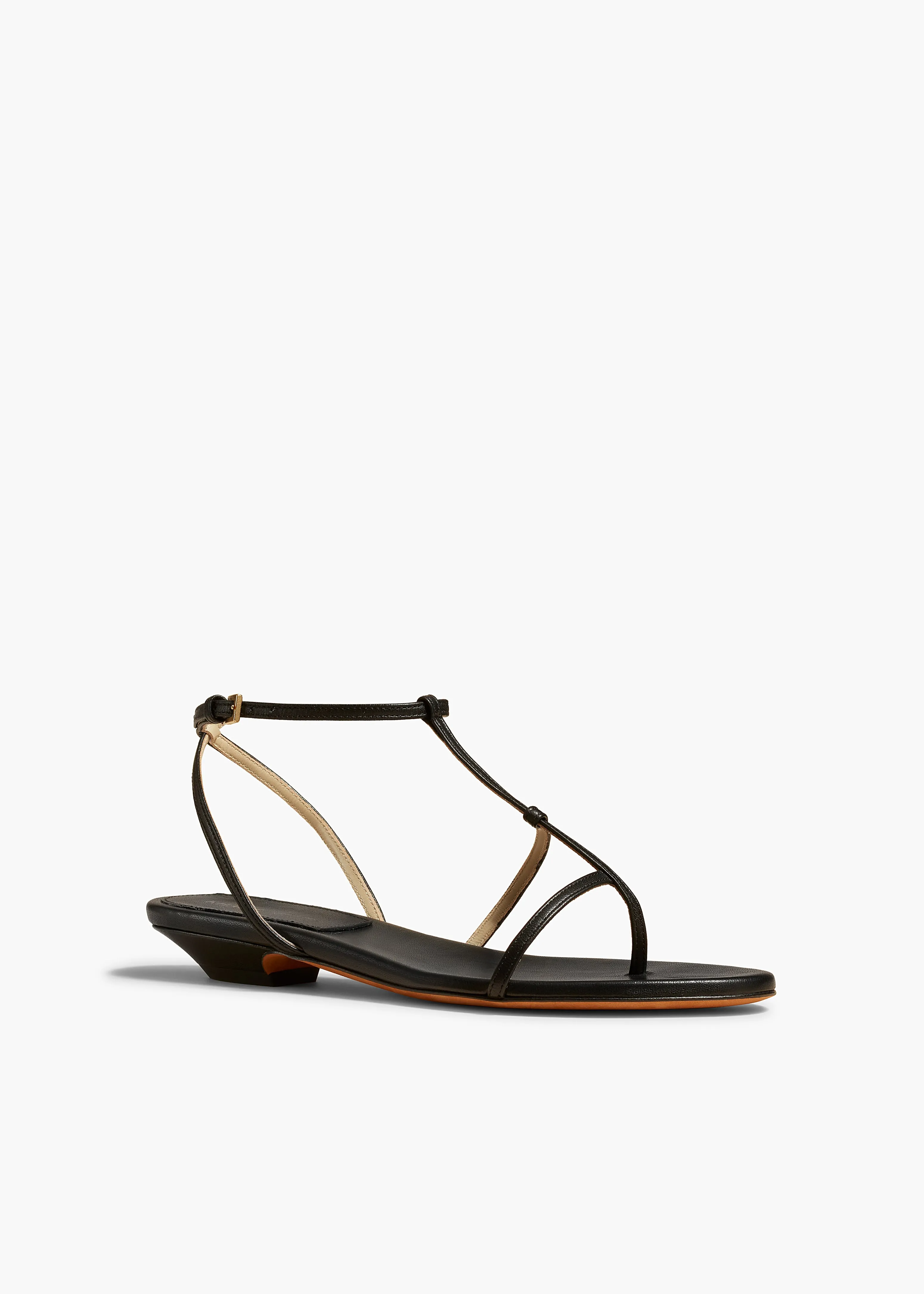Jones Flat Sandal in Black Leather sold by KHAITE product image thumbnail 2