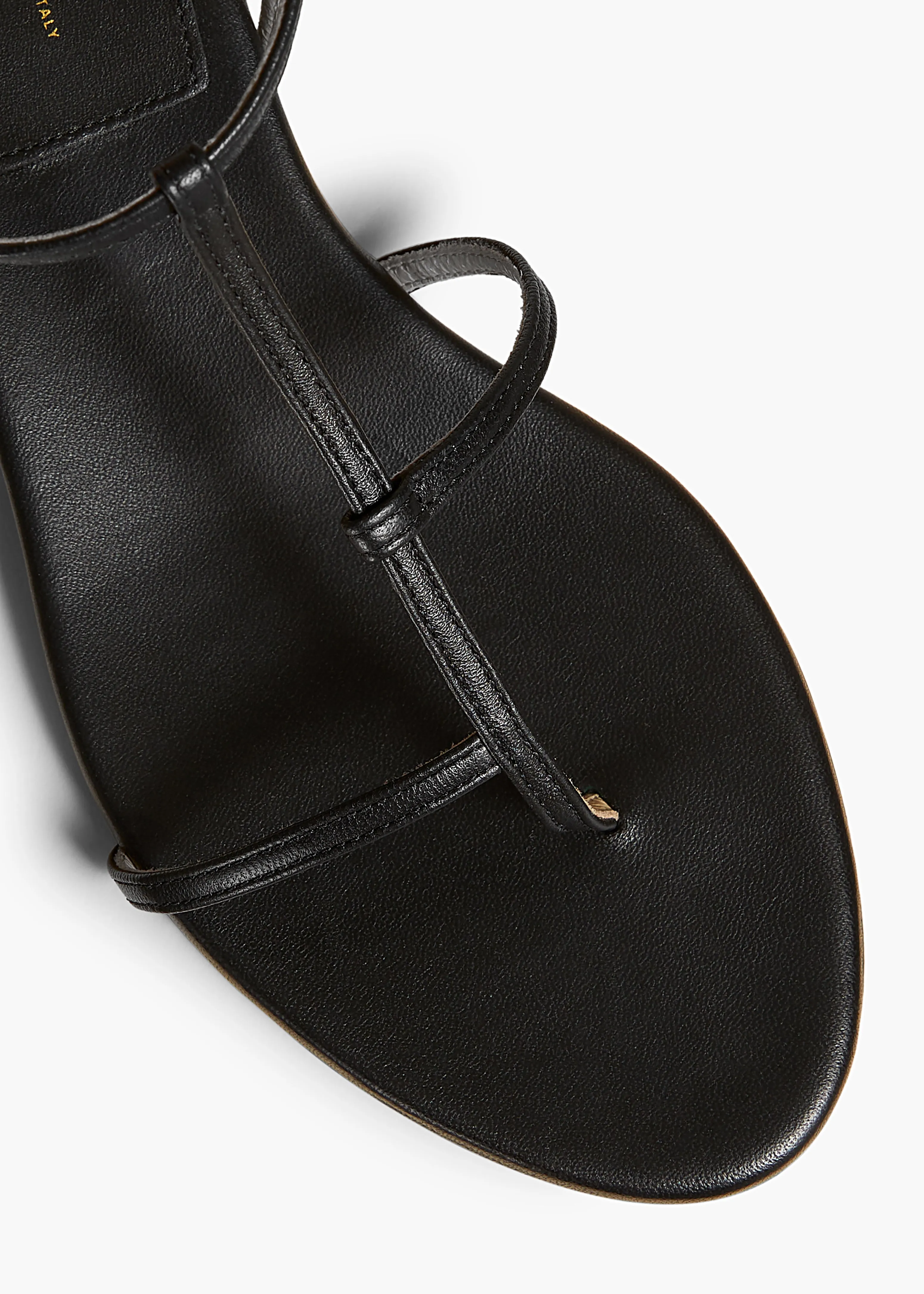 Jones Flat Sandal in Black Leather sold by KHAITE product image thumbnail 4