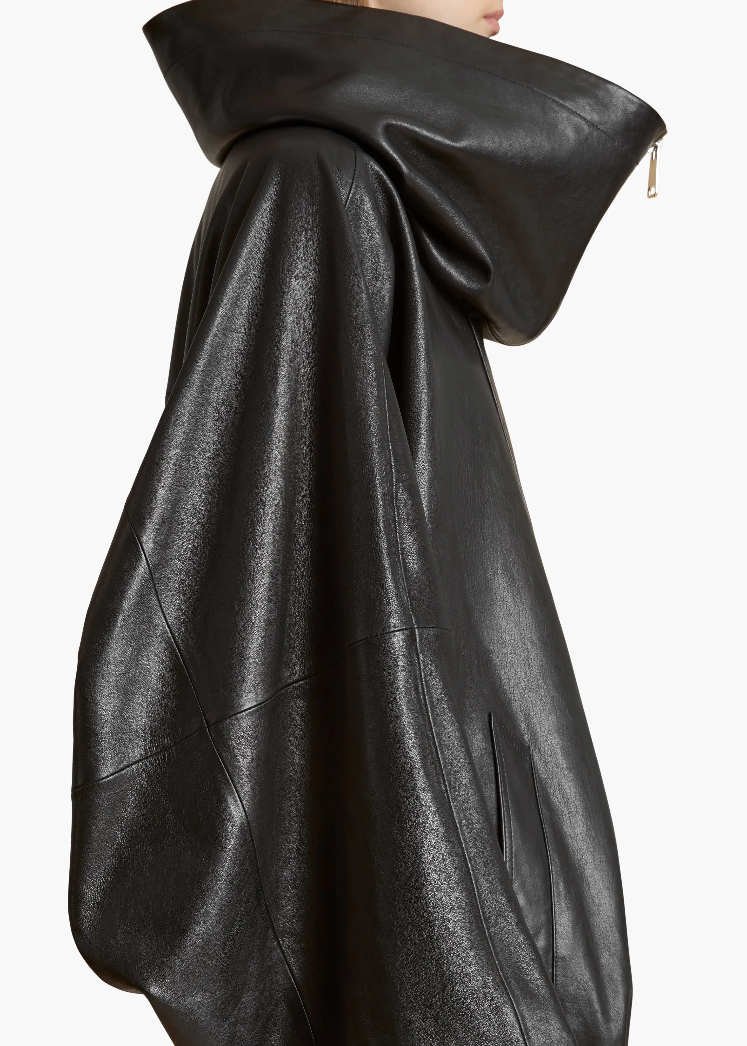 Rhoda Jacket in Black Leather sold by KHAITE product image thumbnail 5