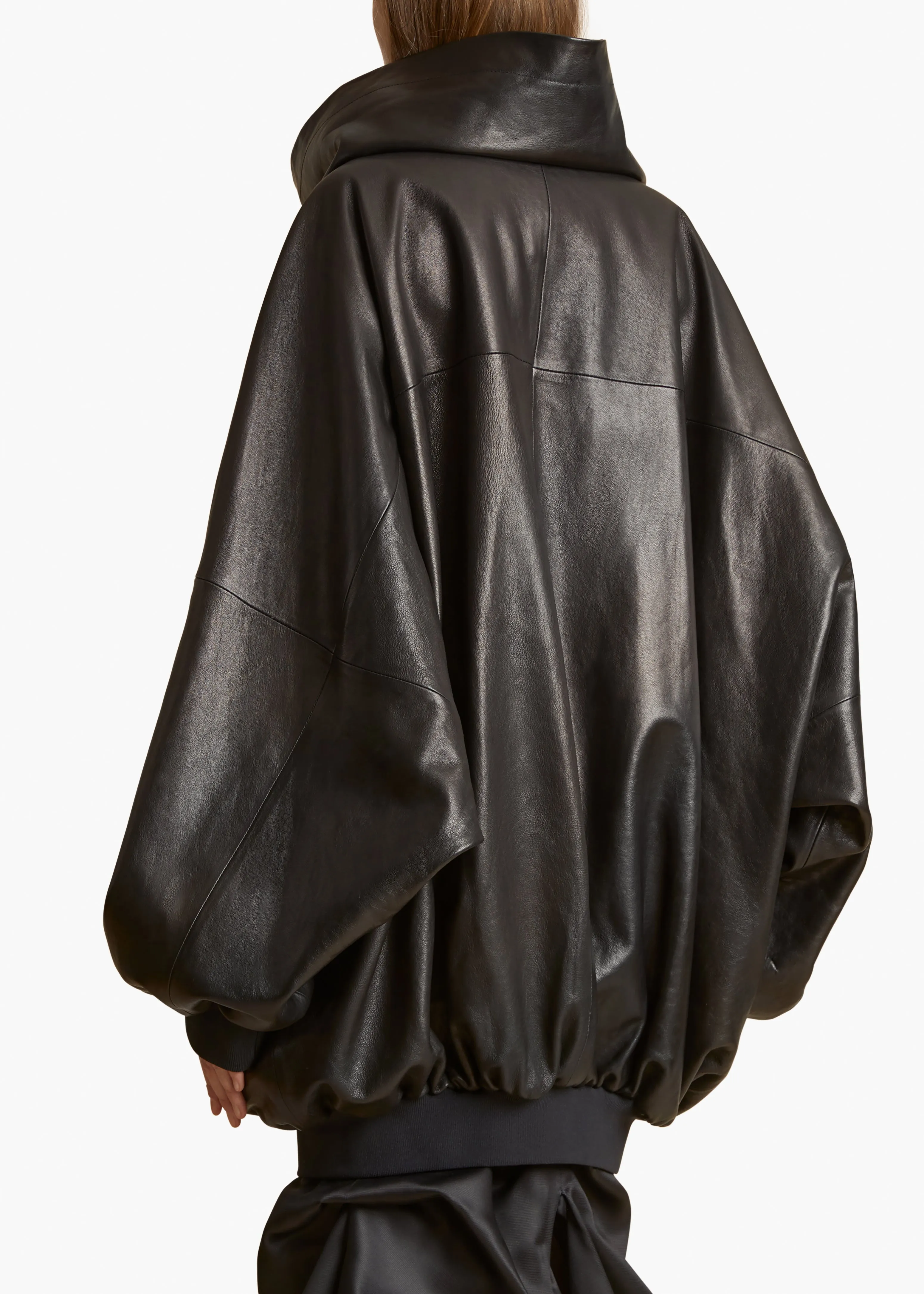 Rhoda Jacket in Black Leather sold by KHAITE product image thumbnail 4