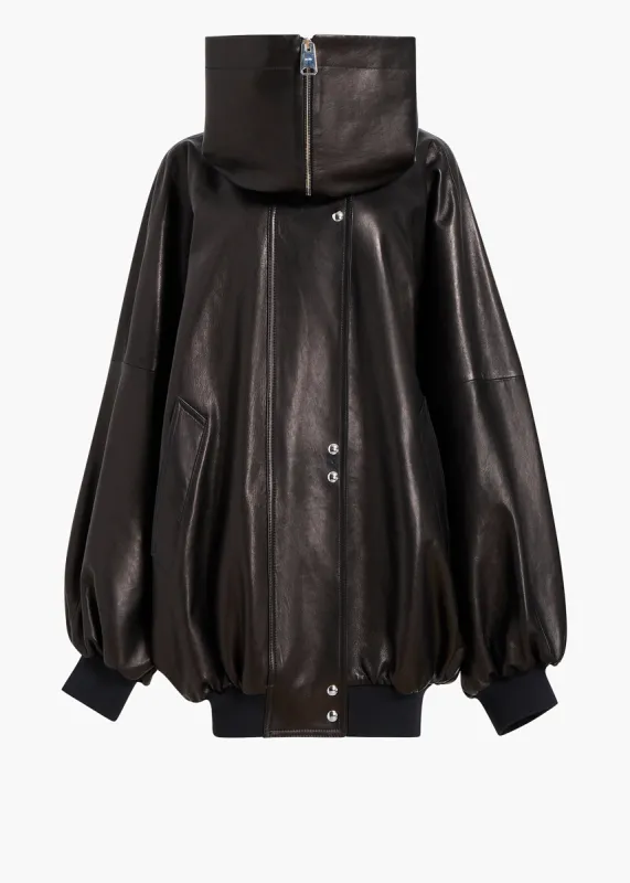 Rhoda Jacket in Black Leather sold by KHAITE