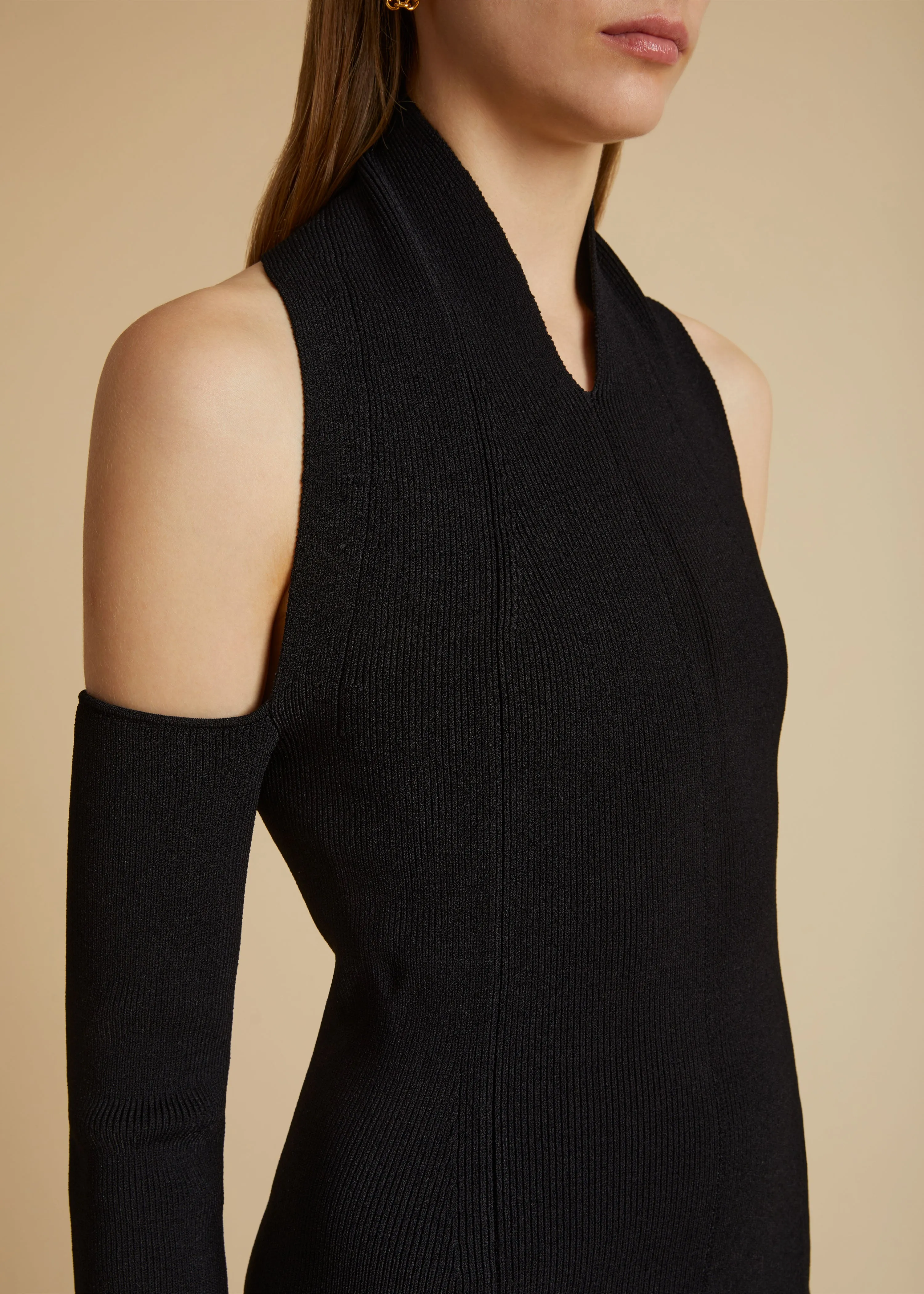 The Sutton Dress in Black sold by KHAITE product image thumbnail 5