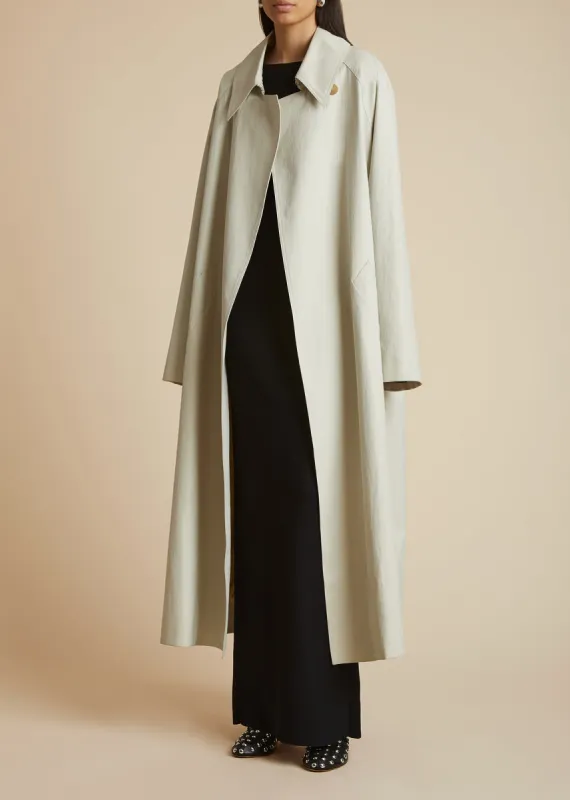 The Minnie Coat in Nimbus sold by KHAITE