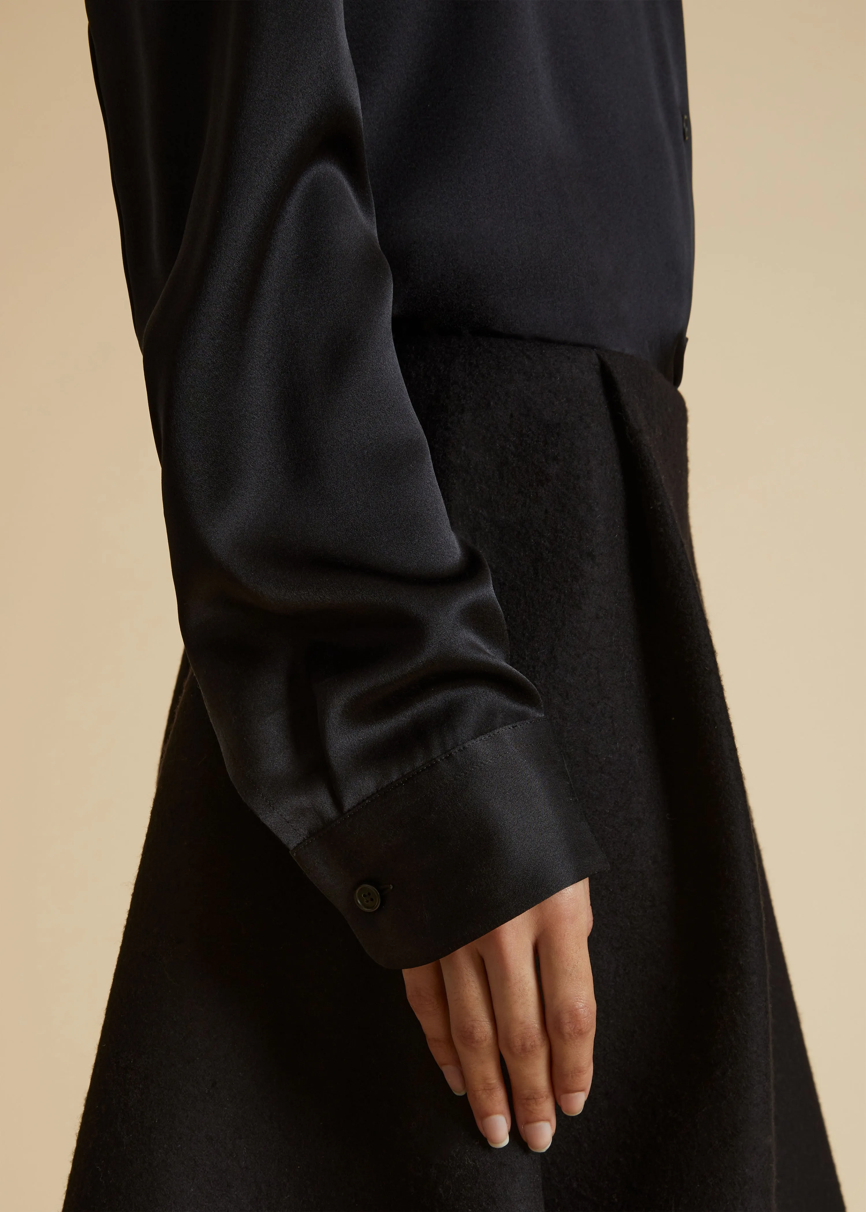 The Argo Top in Black sold by KHAITE product image thumbnail 4