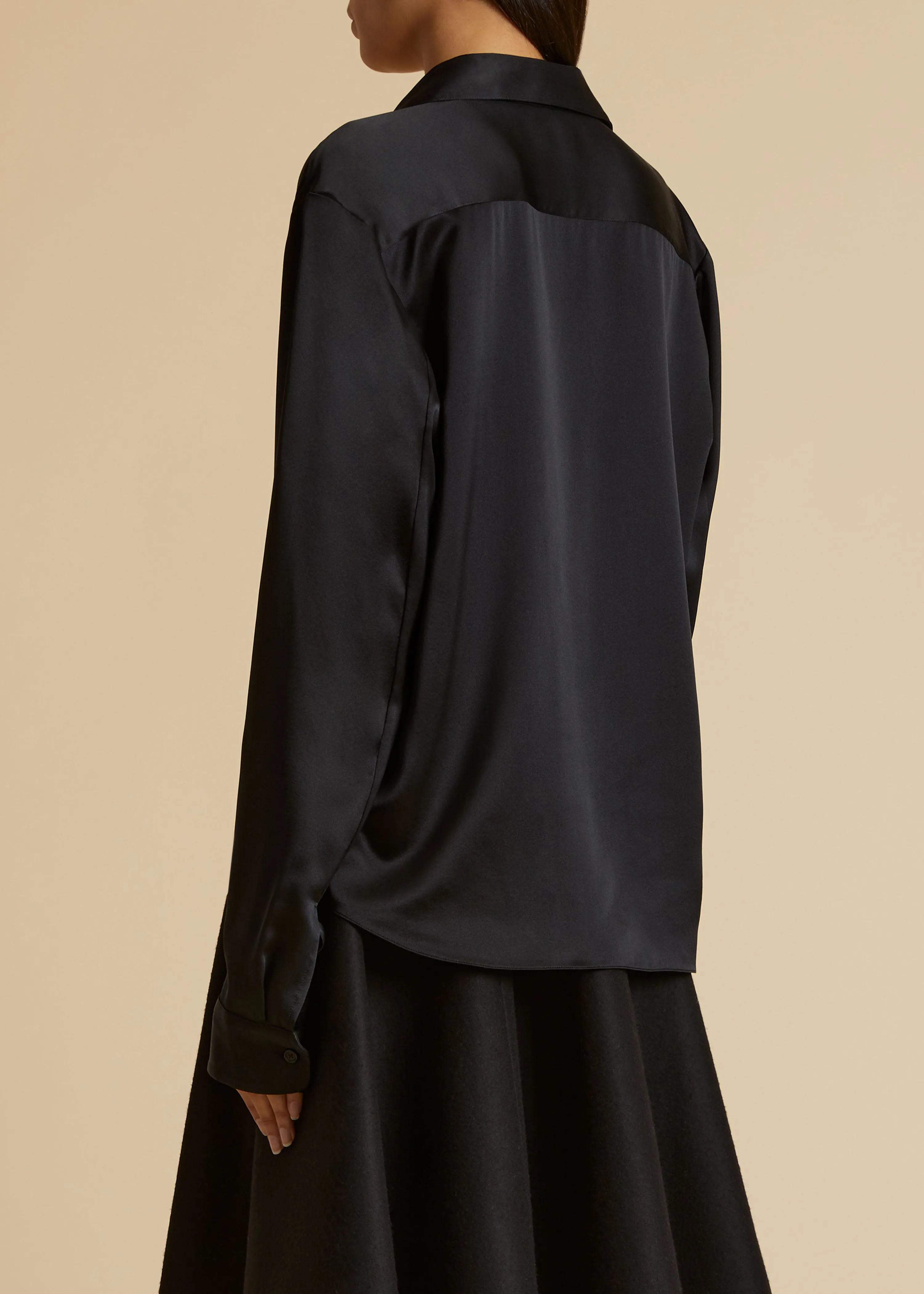 The Argo Top in Black sold by KHAITE product image thumbnail 3