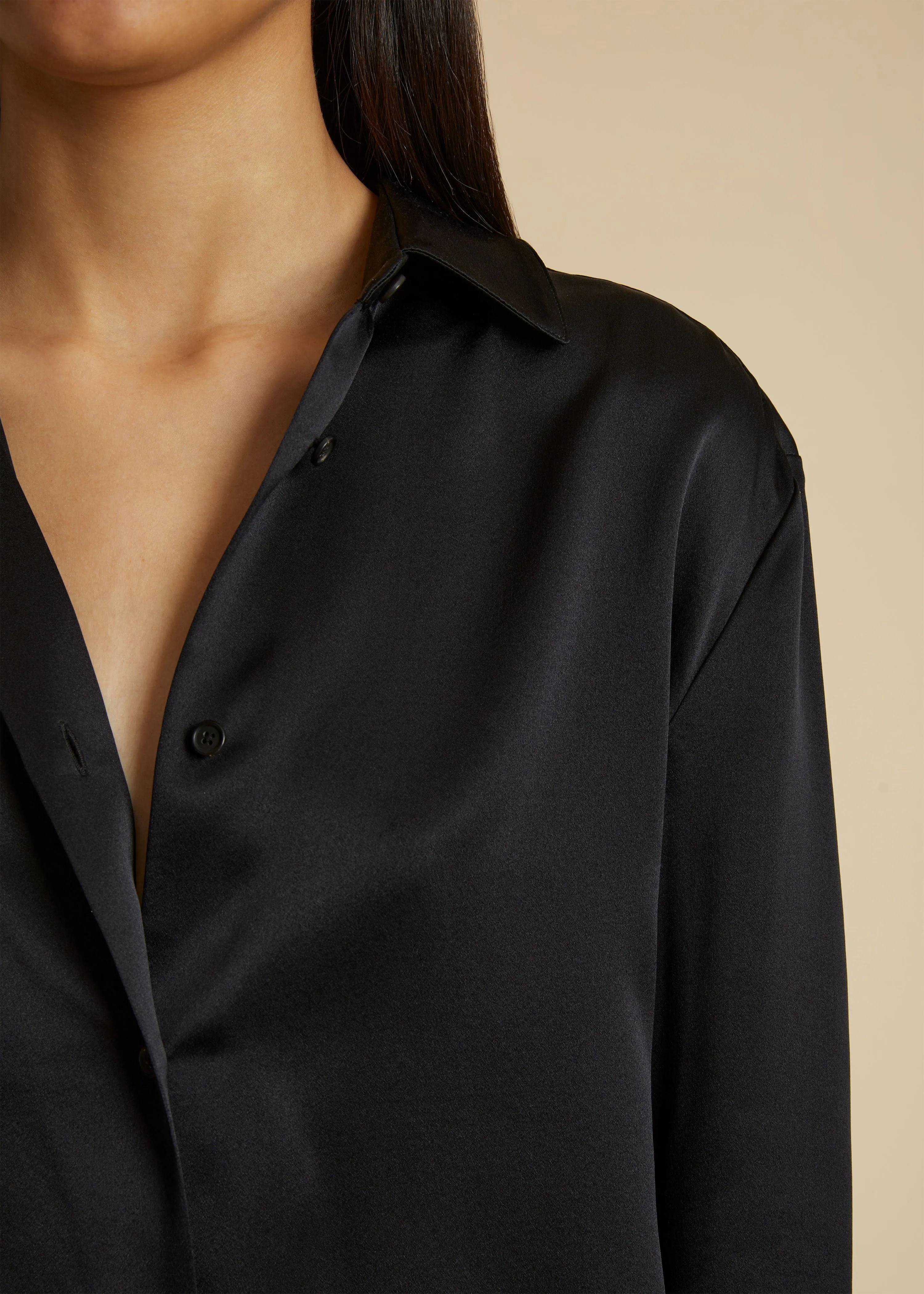 The Argo Top in Black sold by KHAITE product image thumbnail 5